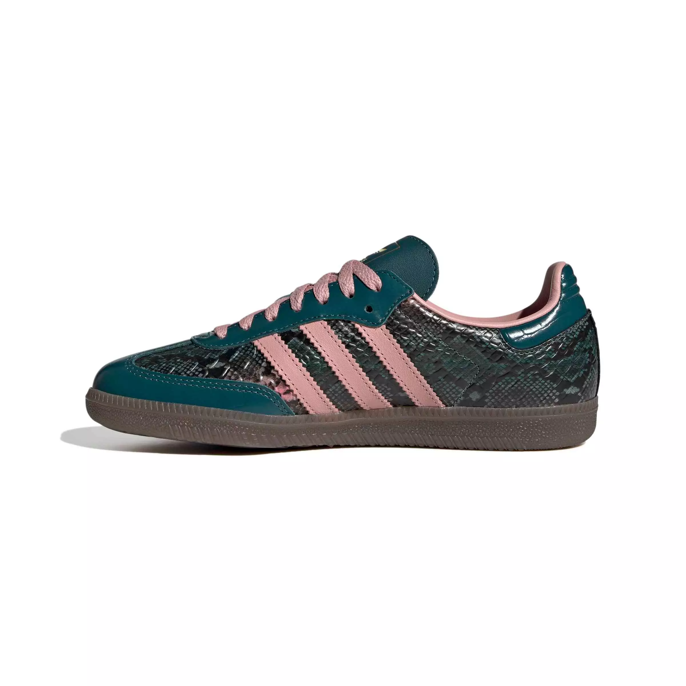 adidas Originals Samba OG "Rich Green/Wonder Mauve/Gold Metallic" Women's Shoe - GREEN/MAUVE/GOLD