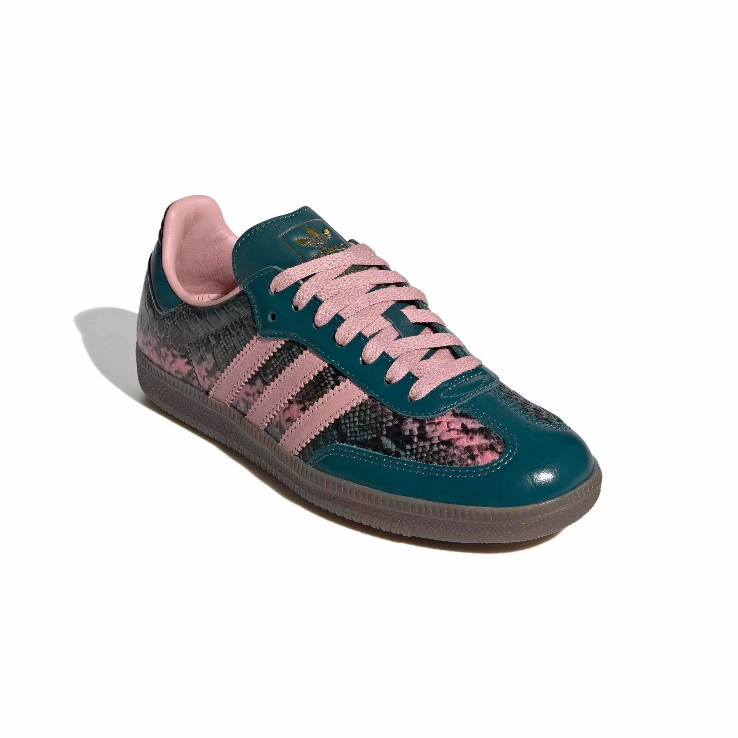 adidas Originals Samba OG "Rich Green/Wonder Mauve/Gold Metallic" Women's Shoe - GREEN/MAUVE/GOLD
