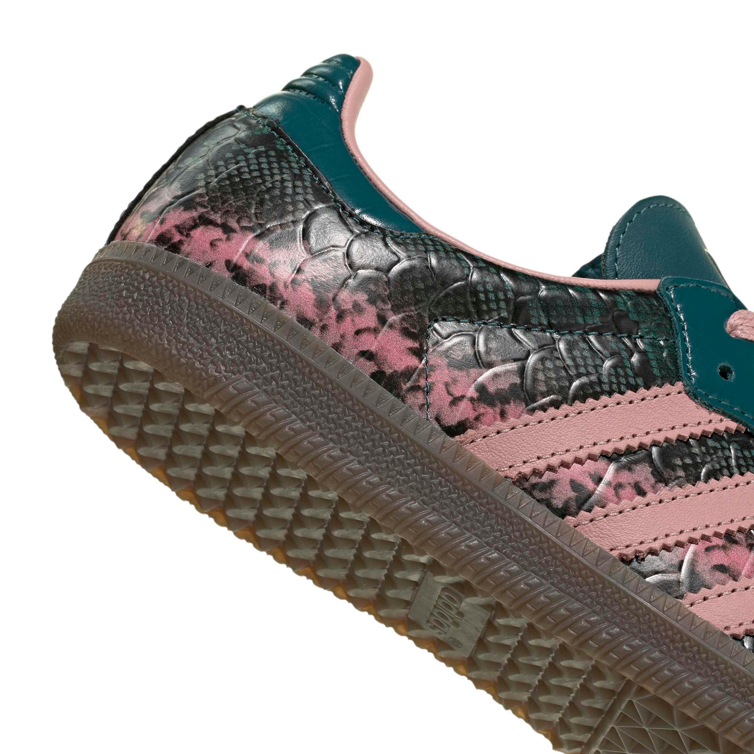adidas Originals Samba OG "Rich Green/Wonder Mauve/Gold Metallic" Women's Shoe - GREEN/MAUVE/GOLD