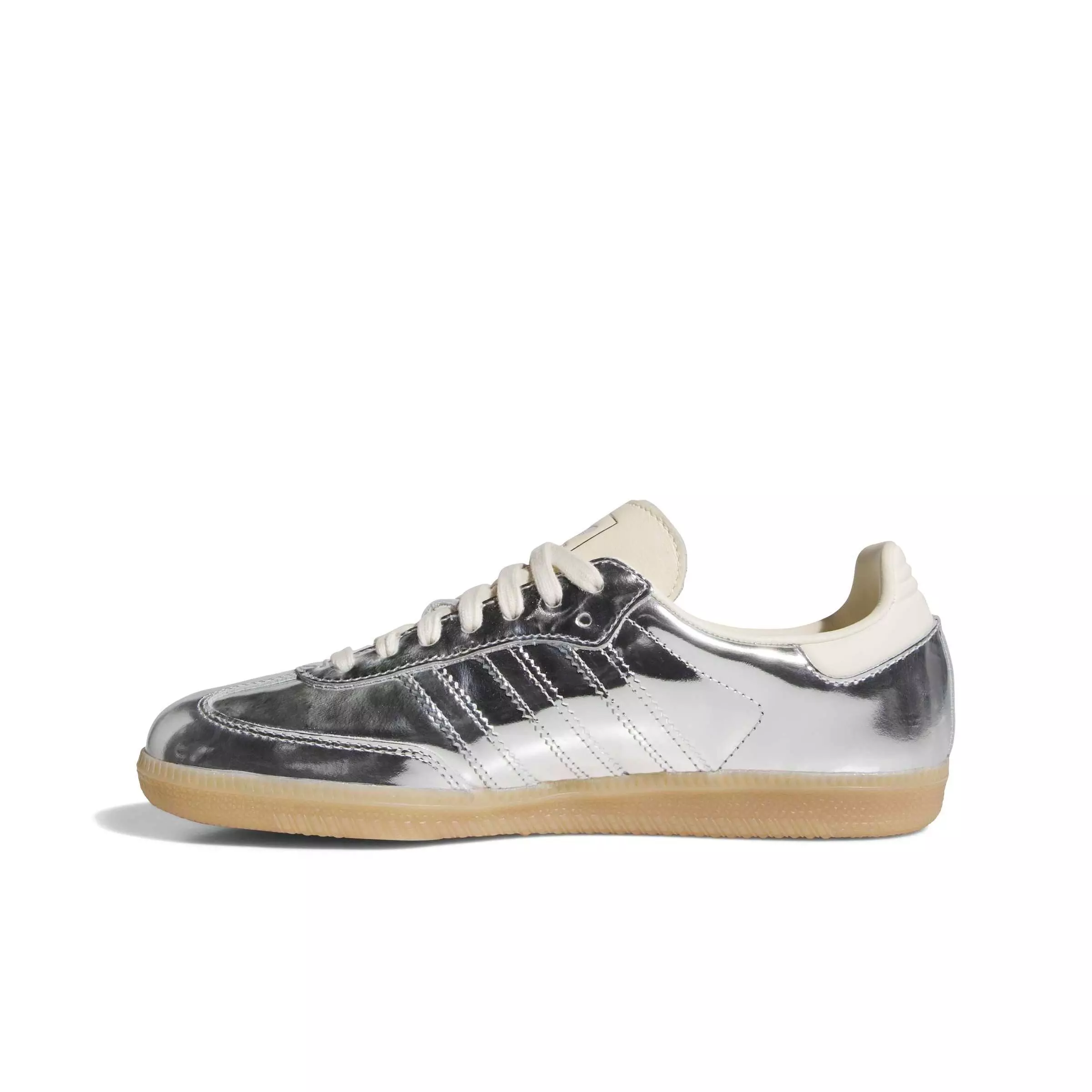 adidas Originals Samba OG "Silver Metallic/Silver Metallic/Gum 5" Women's Shoe - SILVER/SILVER/GUM