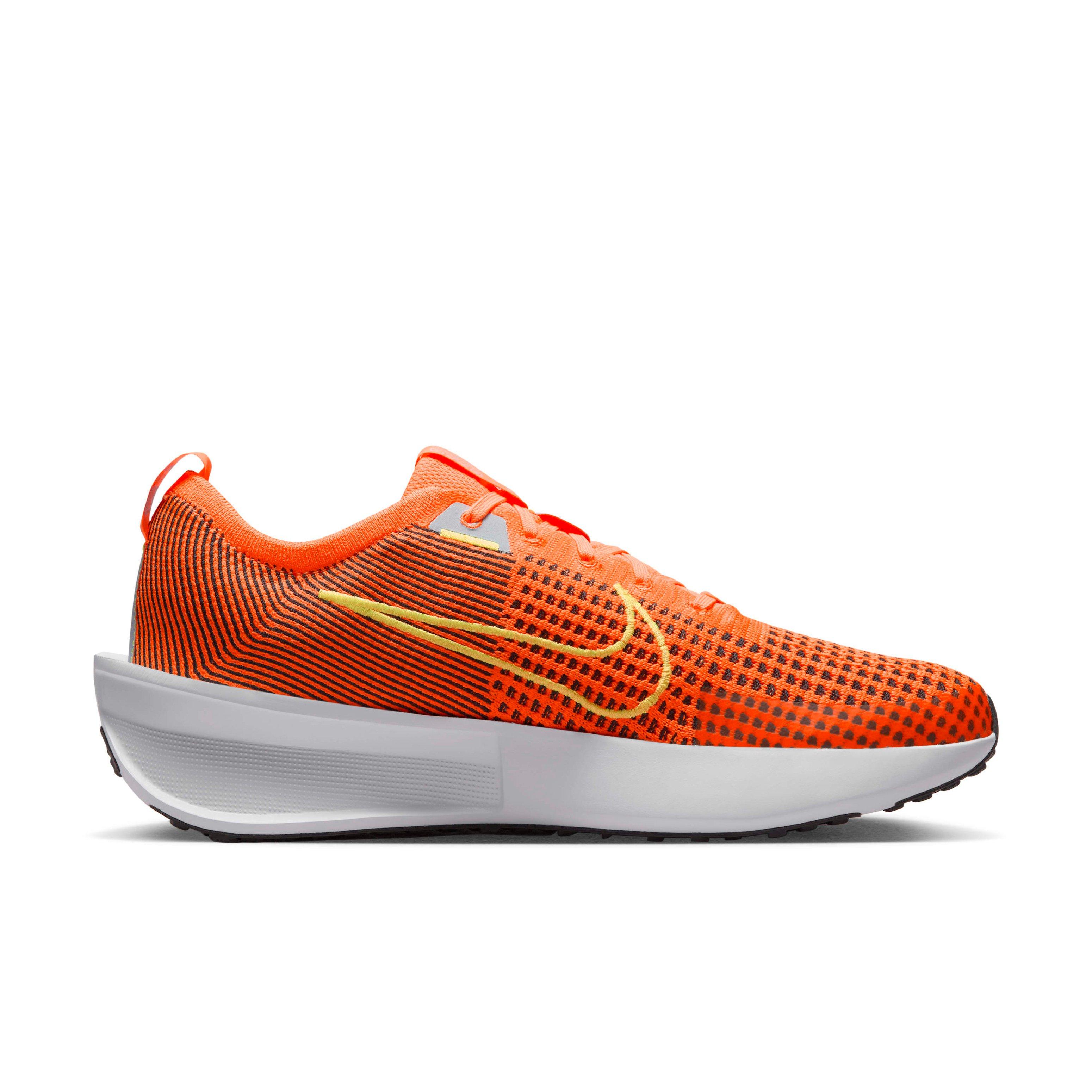 Nike Interact Run "Total Orange/Football Grey/Black/Volt" Men's Running Shoe - ORANGE/GREY/BLACK/VOLT Thumbnail View 1