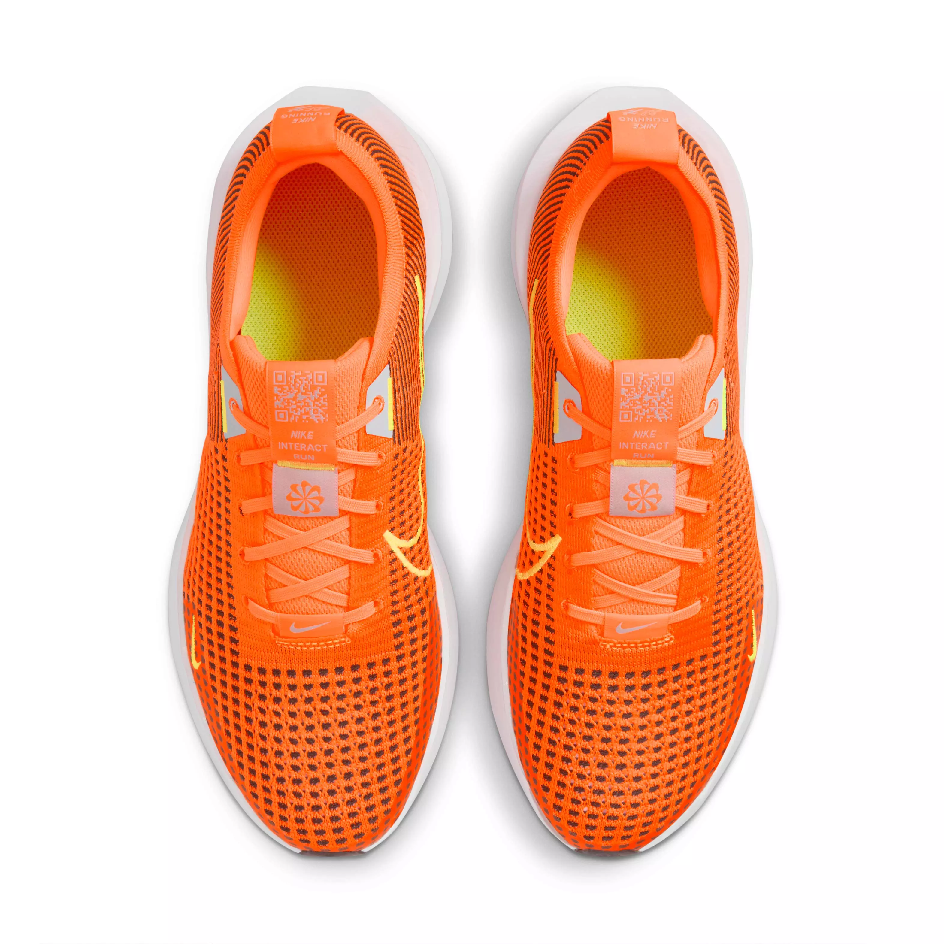 Nike Interact Run "Total Orange/Football Grey/Black/Volt" Men's Running Shoe - ORANGE/GREY/BLACK/VOLT
