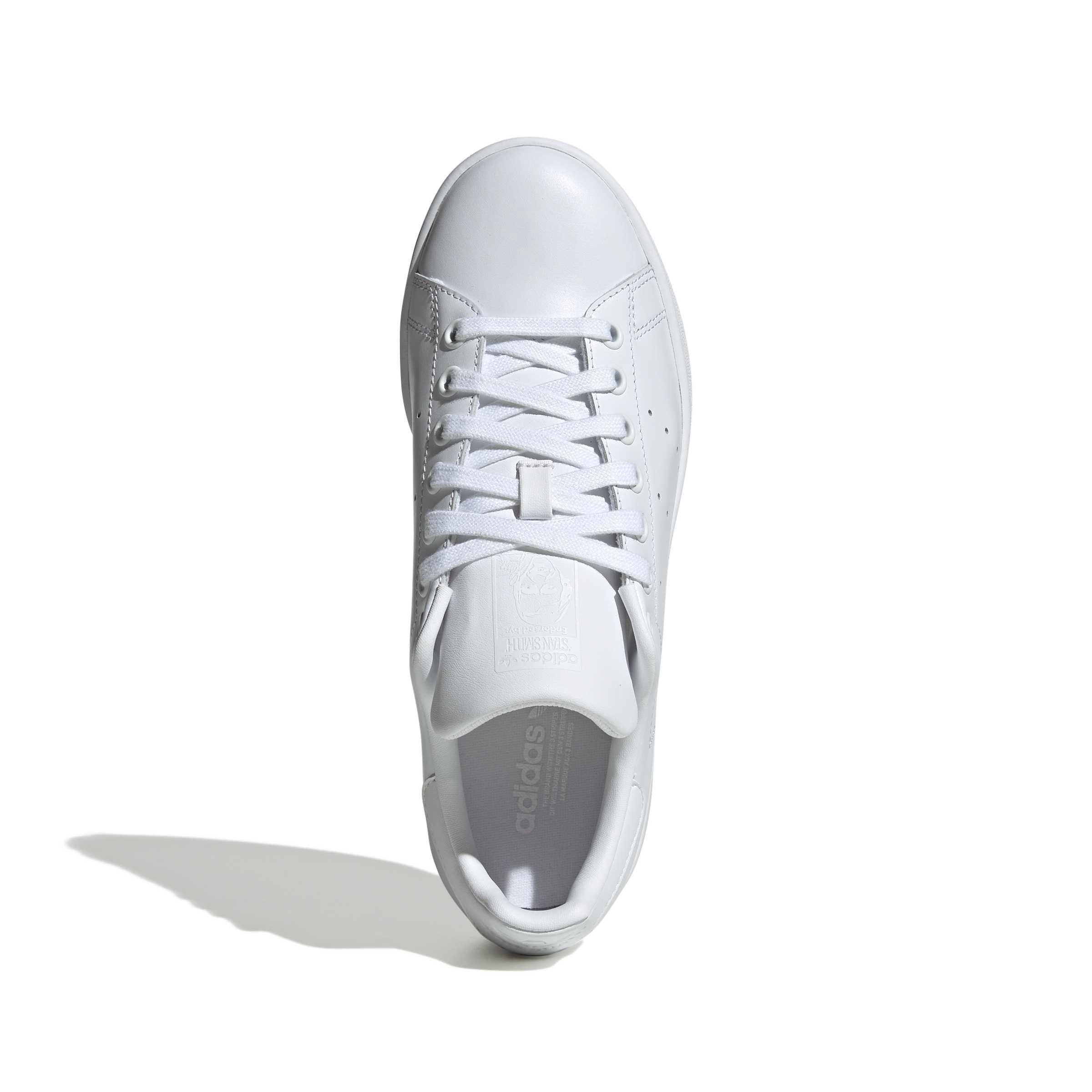 adidas Originals Stan Smith "Ftwr White/Ftwr White/Ftwr White" Women's Shoe - WHITE/WHITE/WHITE Thumbnail View 5
