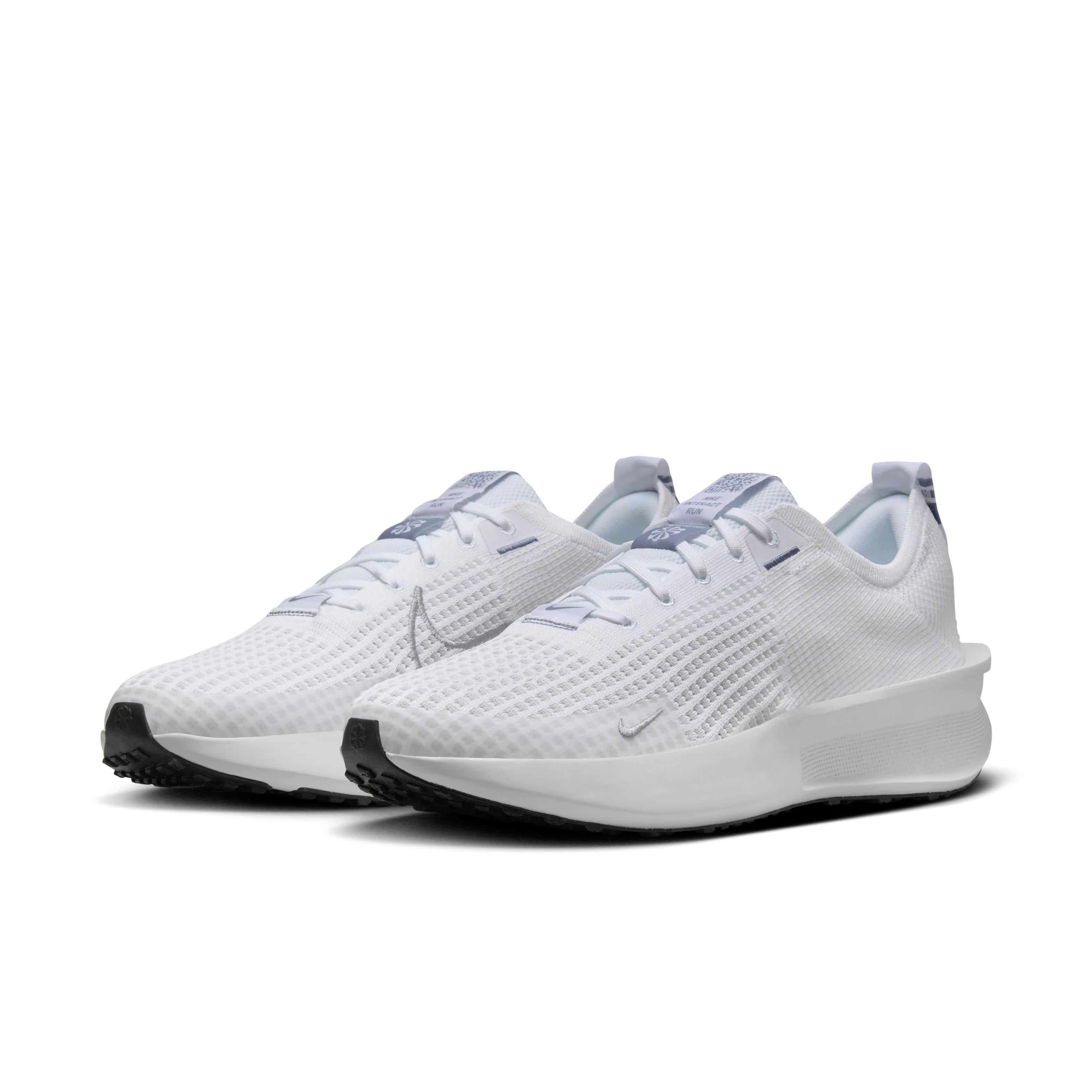Nike Interact Run "White/Photon Dust/Black/Metallic Silver" Men's Running Shoe - WHITE/DUST/BLACK/SILVER Thumbnail View 3