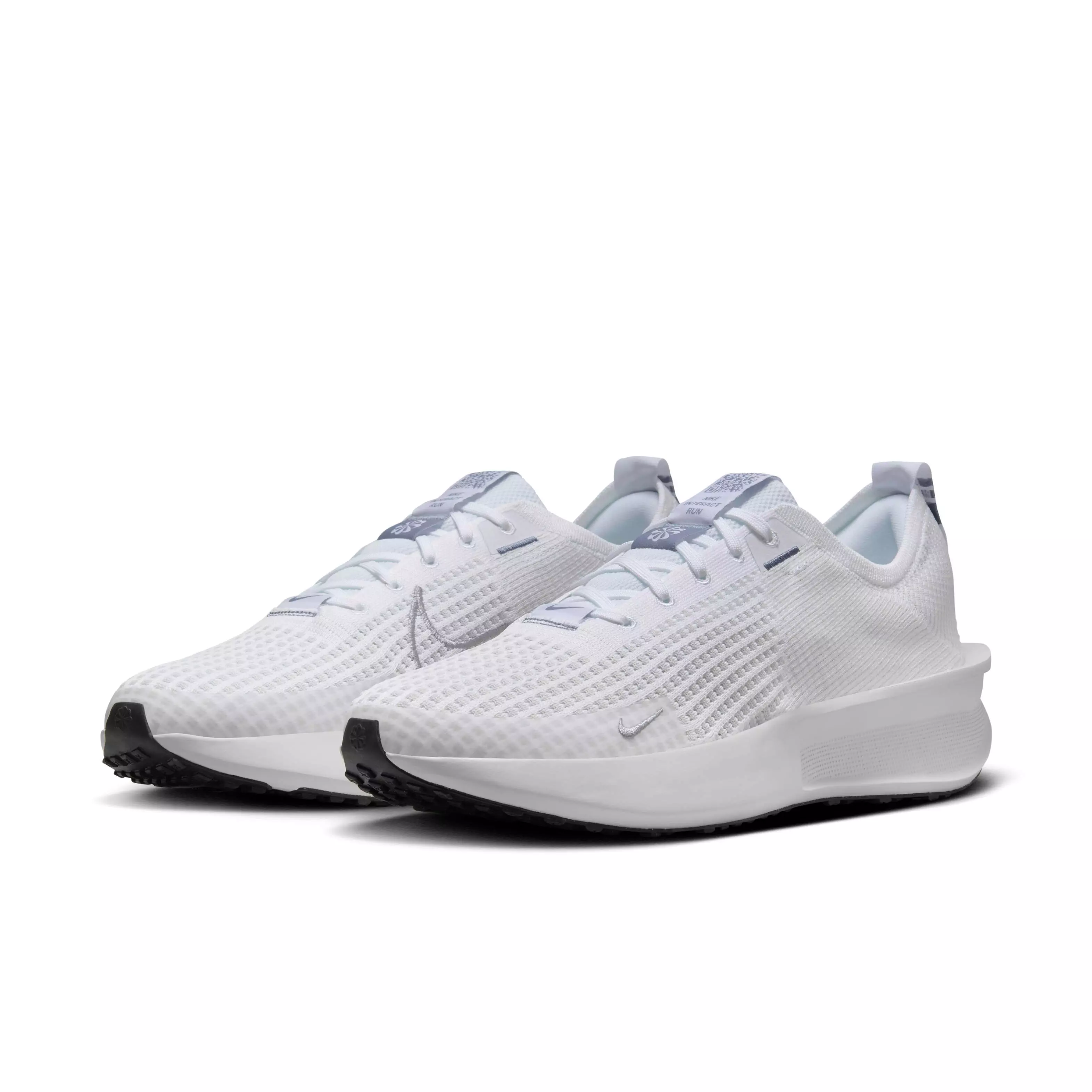 Nike Interact Run "White/Photon Dust/Black/Metallic Silver" Men's Running Shoe - WHITE/DUST/BLACK/SILVER