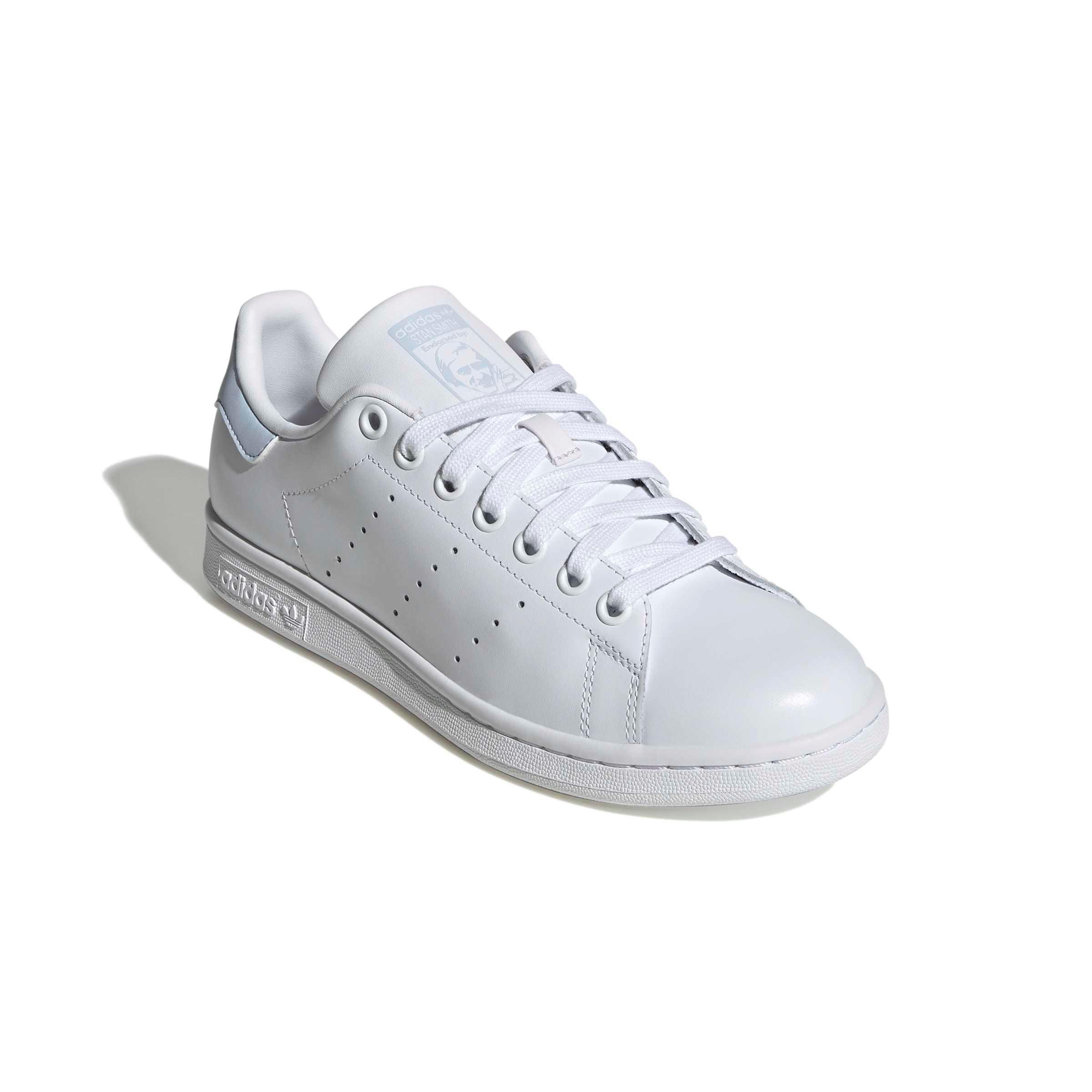 adidas Originals Stan Smith "Ftwr White/Ftwr White/Crystal Sky" Women's Shoe - WHITE/WHITE/SKY Thumbnail View 3