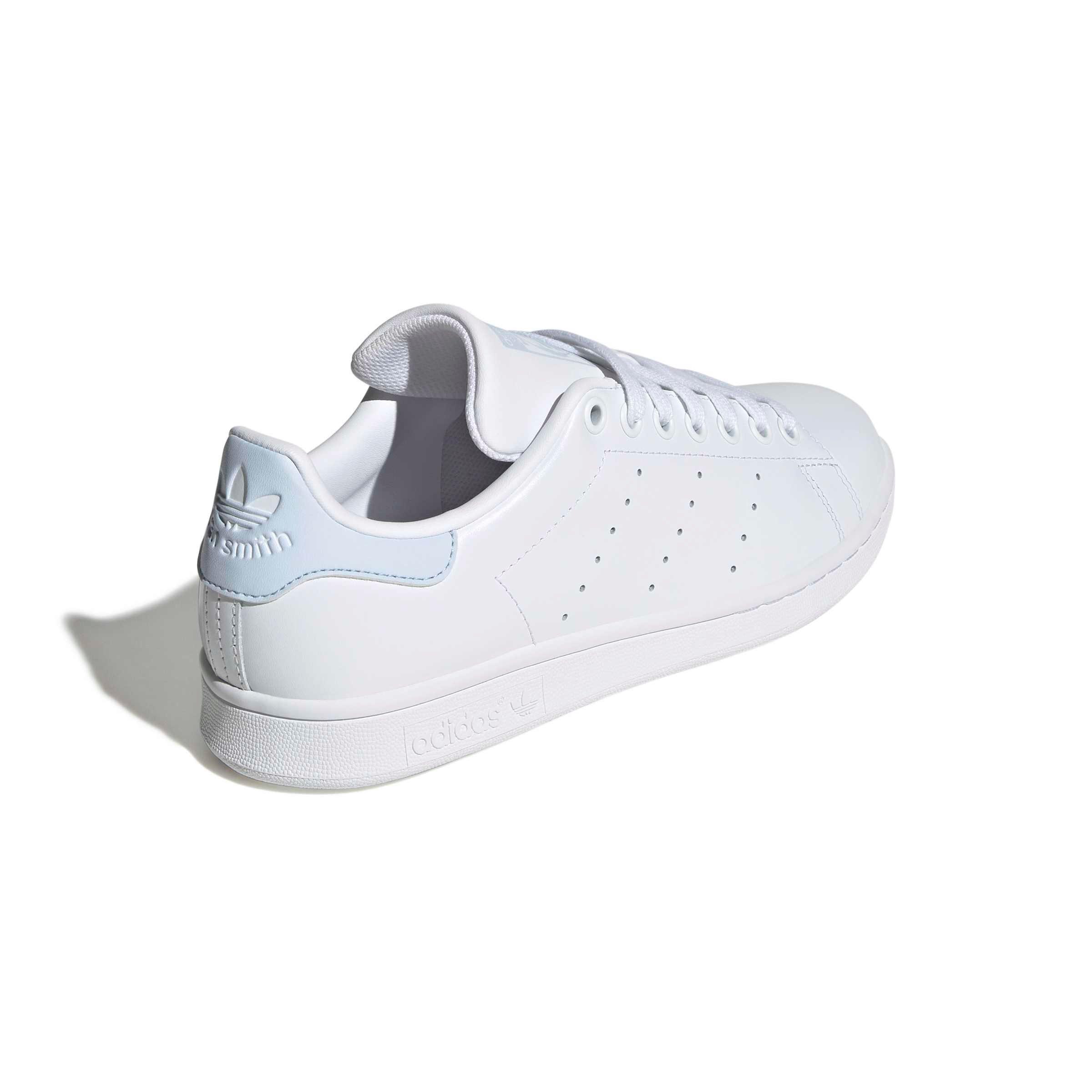 adidas Originals Stan Smith "Ftwr White/Ftwr White/Crystal Sky" Women's Shoe - WHITE/WHITE/SKY Thumbnail View 4