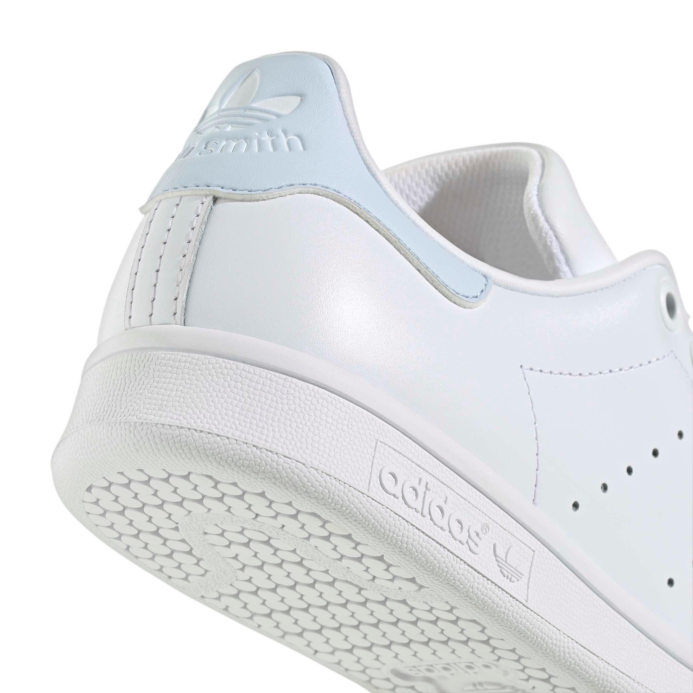 adidas Originals Stan Smith "Ftwr White/Ftwr White/Crystal Sky" Women's Shoe - WHITE/WHITE/SKY Thumbnail View 8