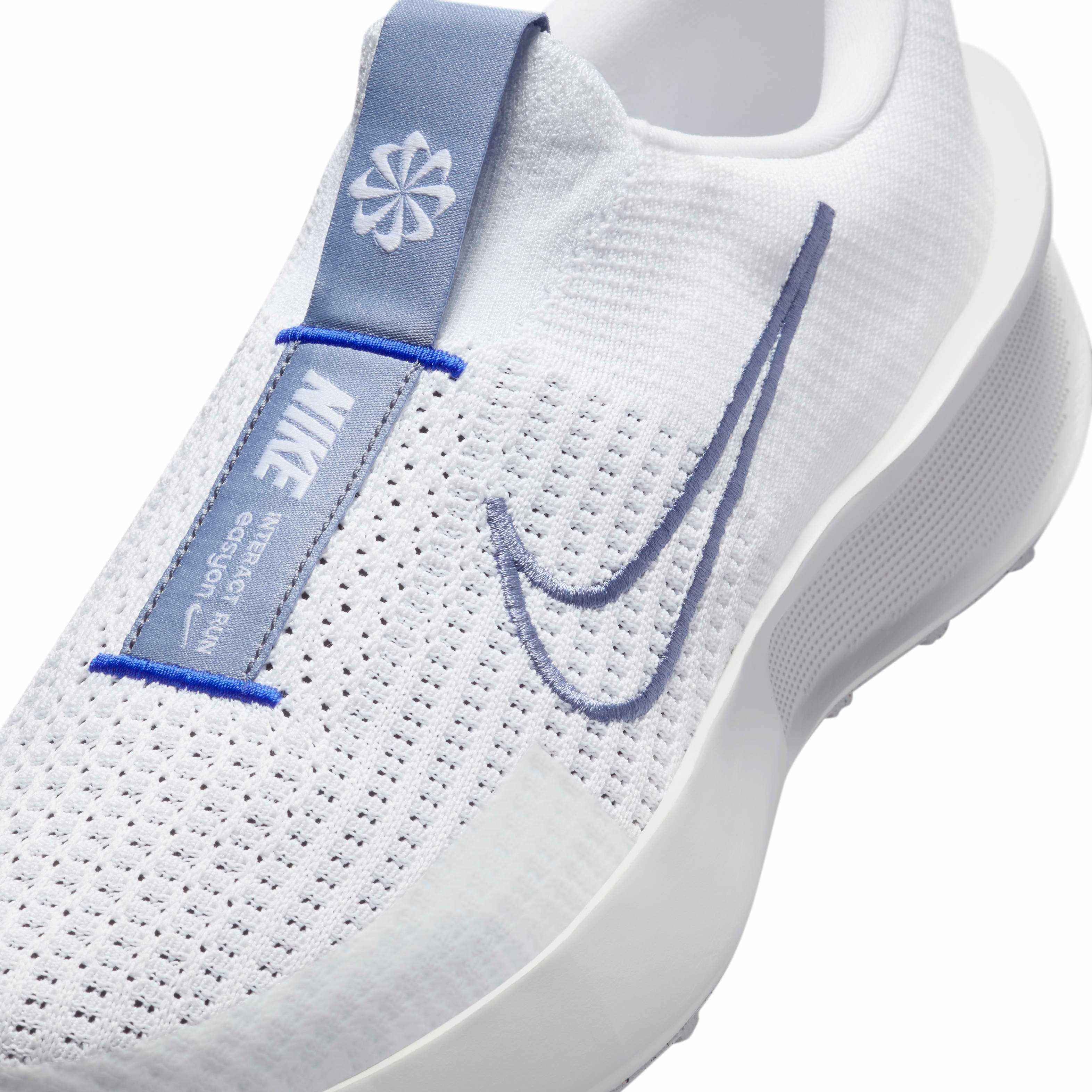 Nike Interact Run EasyOn "White/Black/Photon Dust/Racer Blue" Men's Running Shoe - WHITE/BLACK/DUST/BLUE Thumbnail View 7