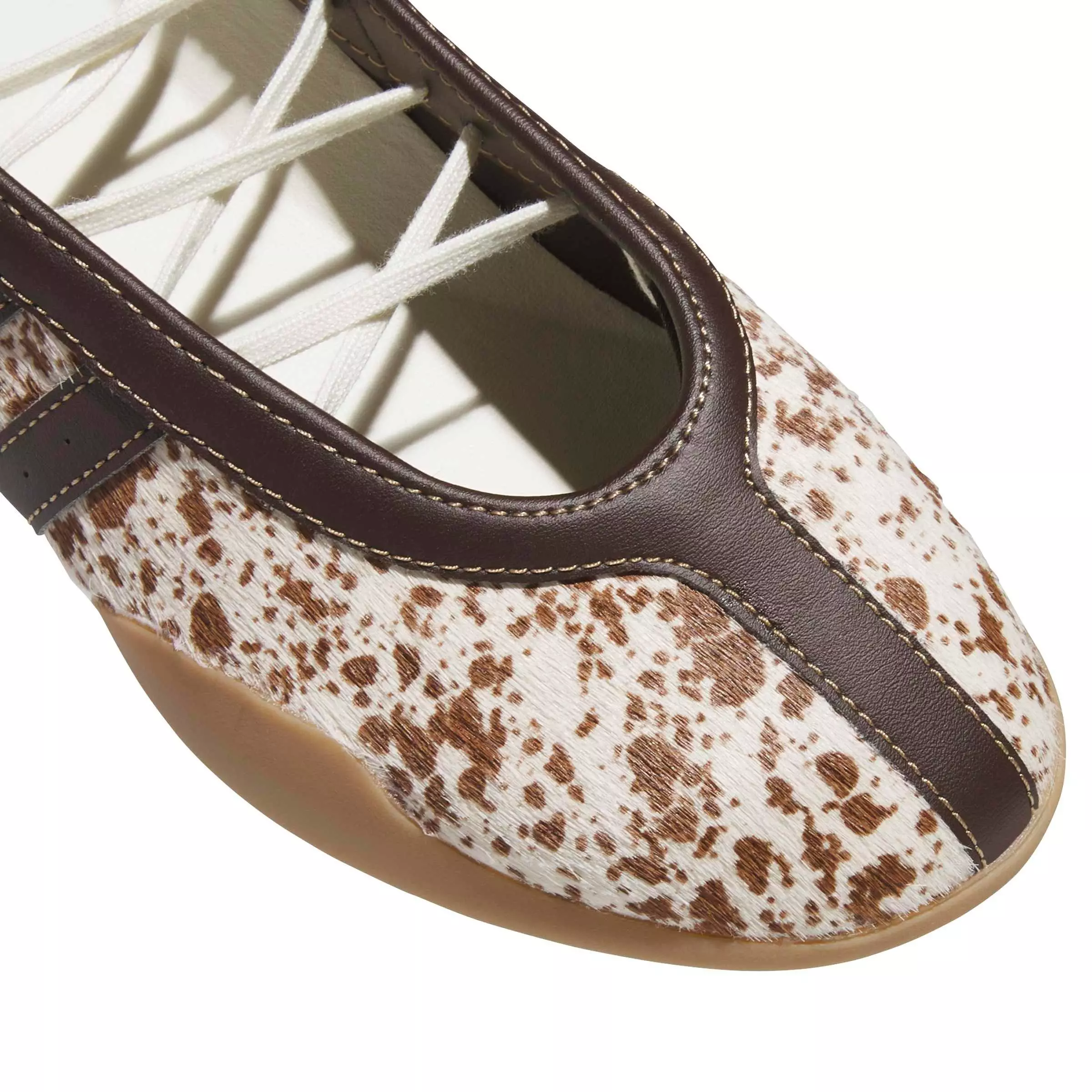 adidas Originals Taekwondo Mei Ballet "Off White/Dark Brown/Gum 4" Women's Shoe - OFF WHITE/DK BROWN/GUM