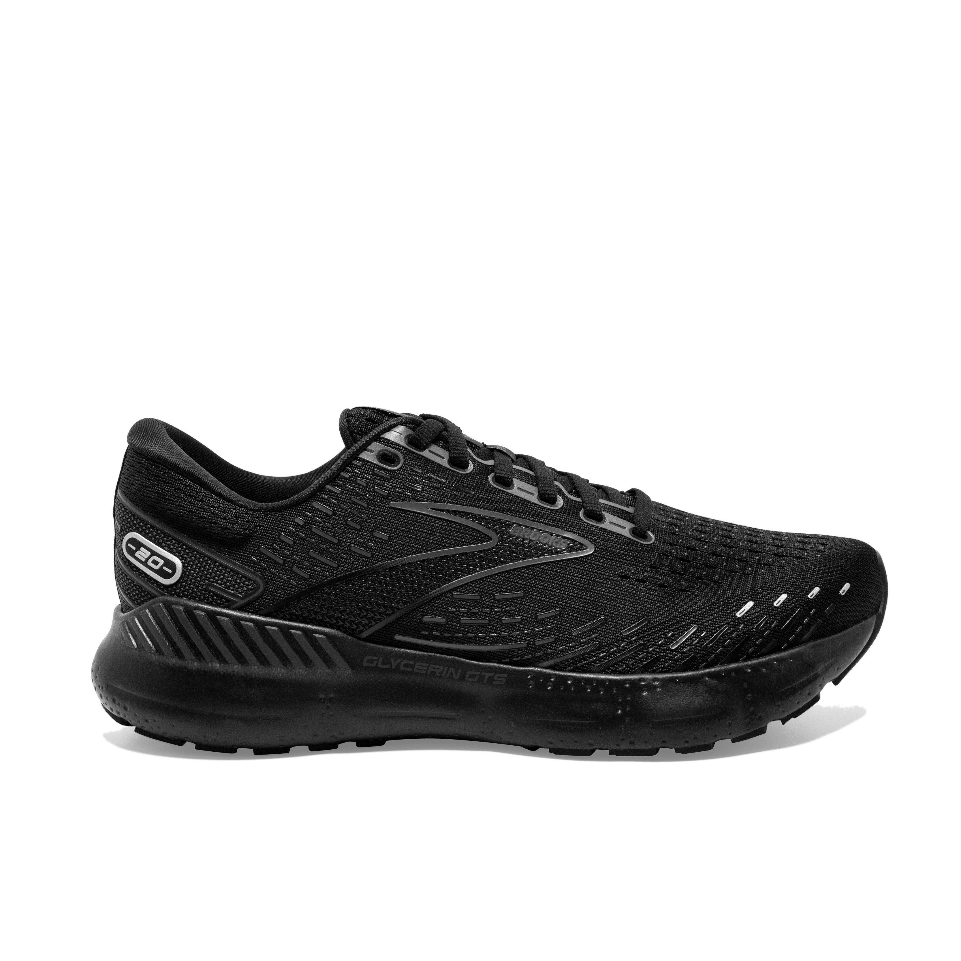 Brooks Glycerin GTS 20 "Black/Black/Ebony" Men's Wide Running Shoe