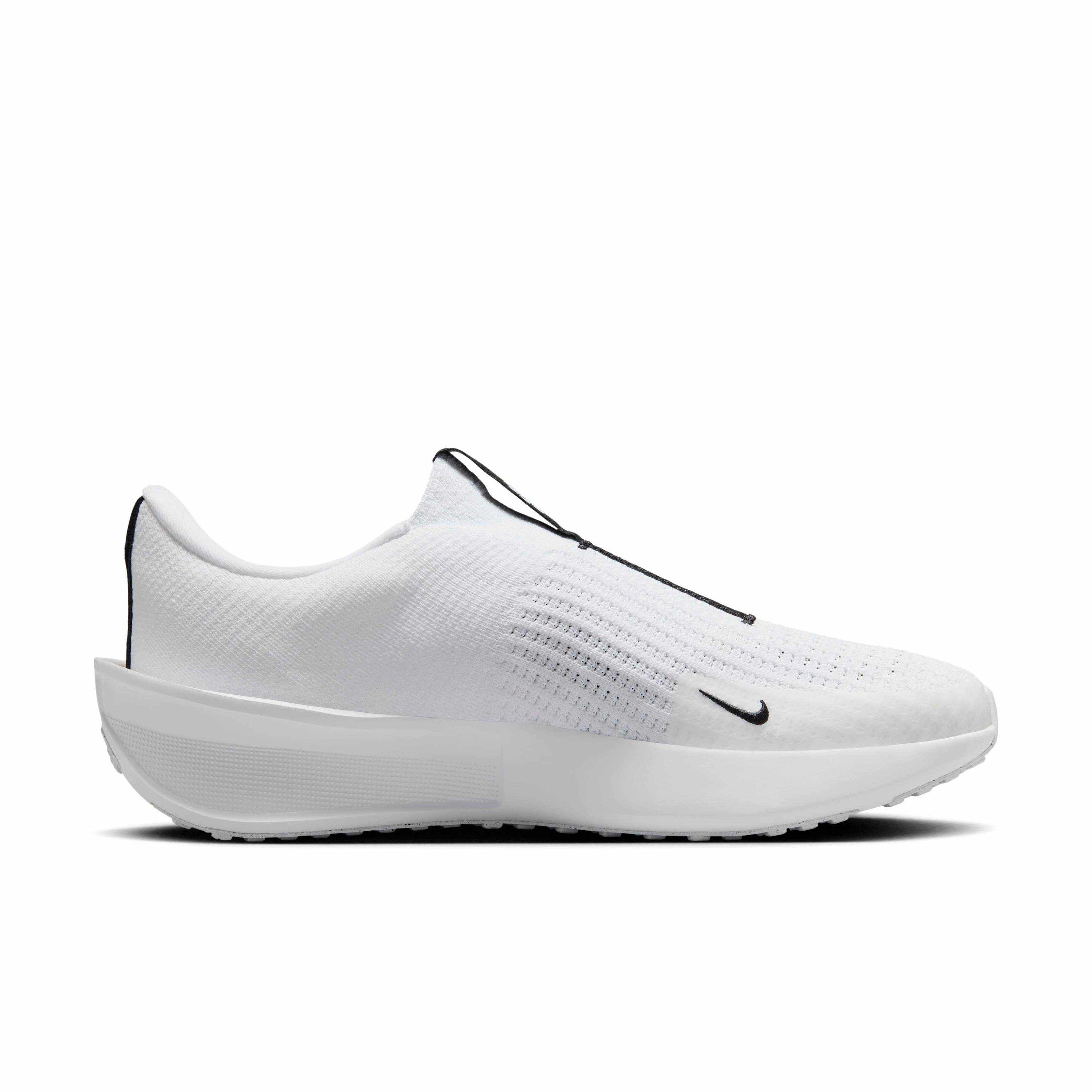 Nike Interact Run EasyOn "White/White/Black" Men's Running Shoe - WHITE/WHITE/BLACK Thumbnail View 1