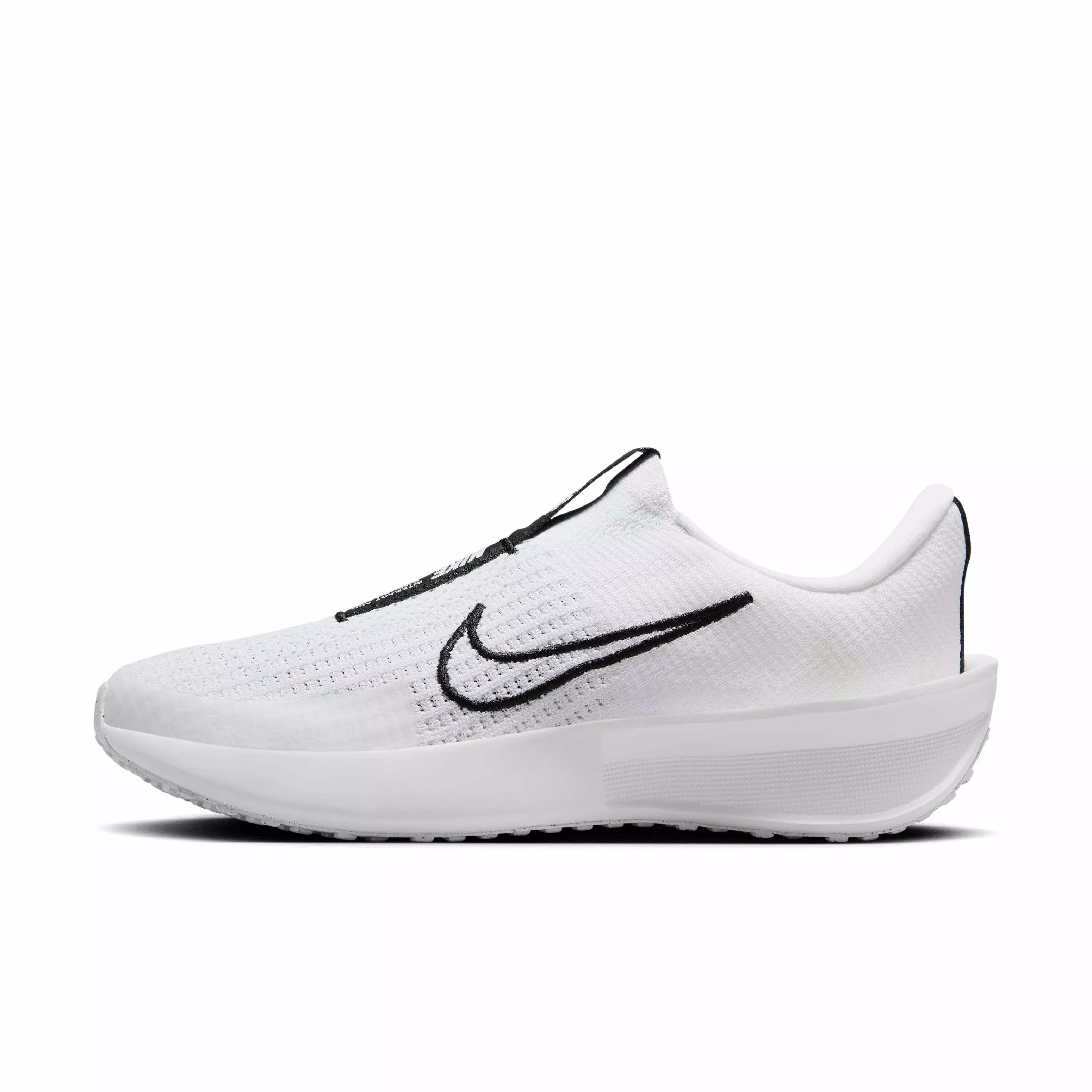 Nike Interact Run EasyOn "White/White/Black" Men's Running Shoe - WHITE/WHITE/BLACK
