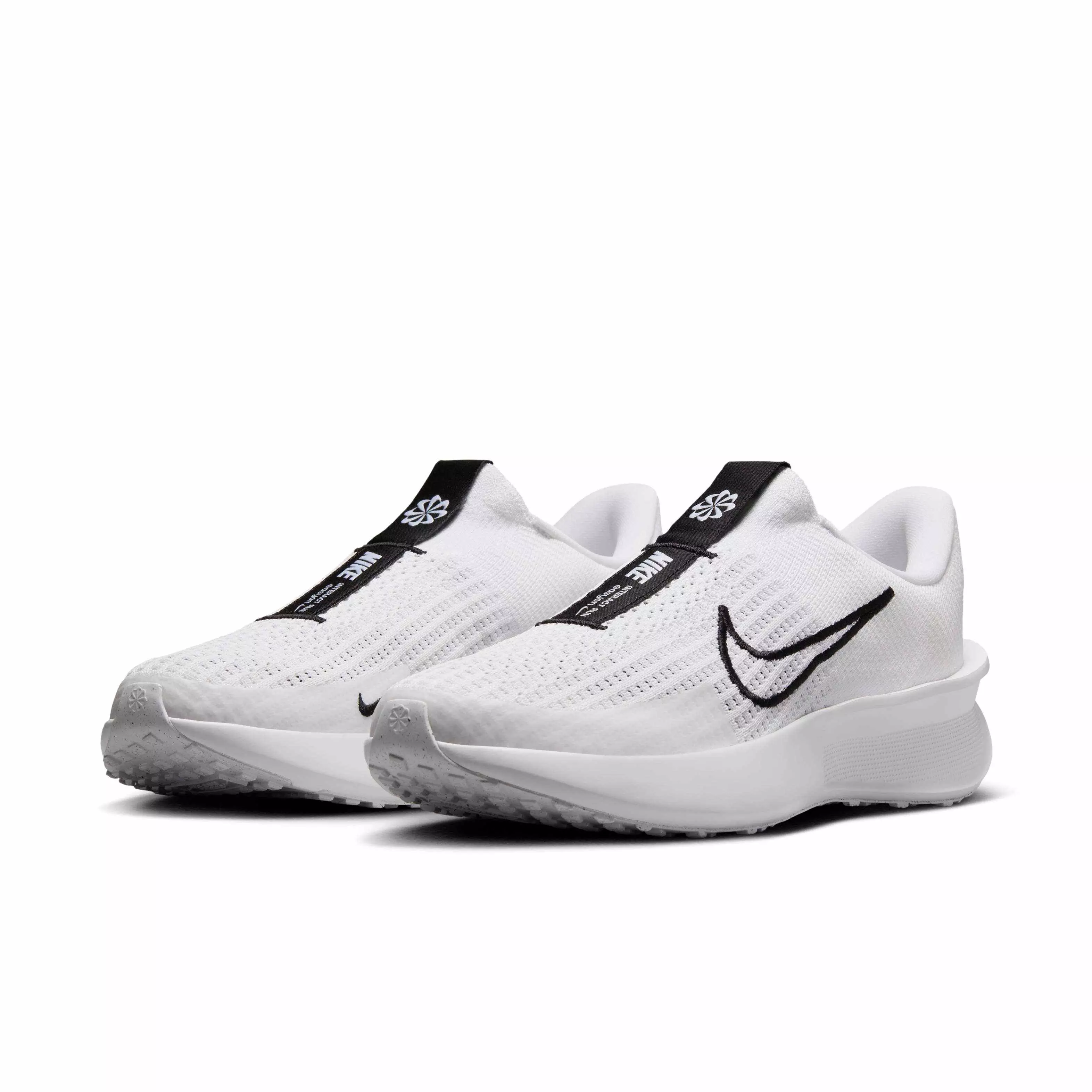 Nike Interact Run EasyOn "White/White/Black" Men's Running Shoe - WHITE/WHITE/BLACK