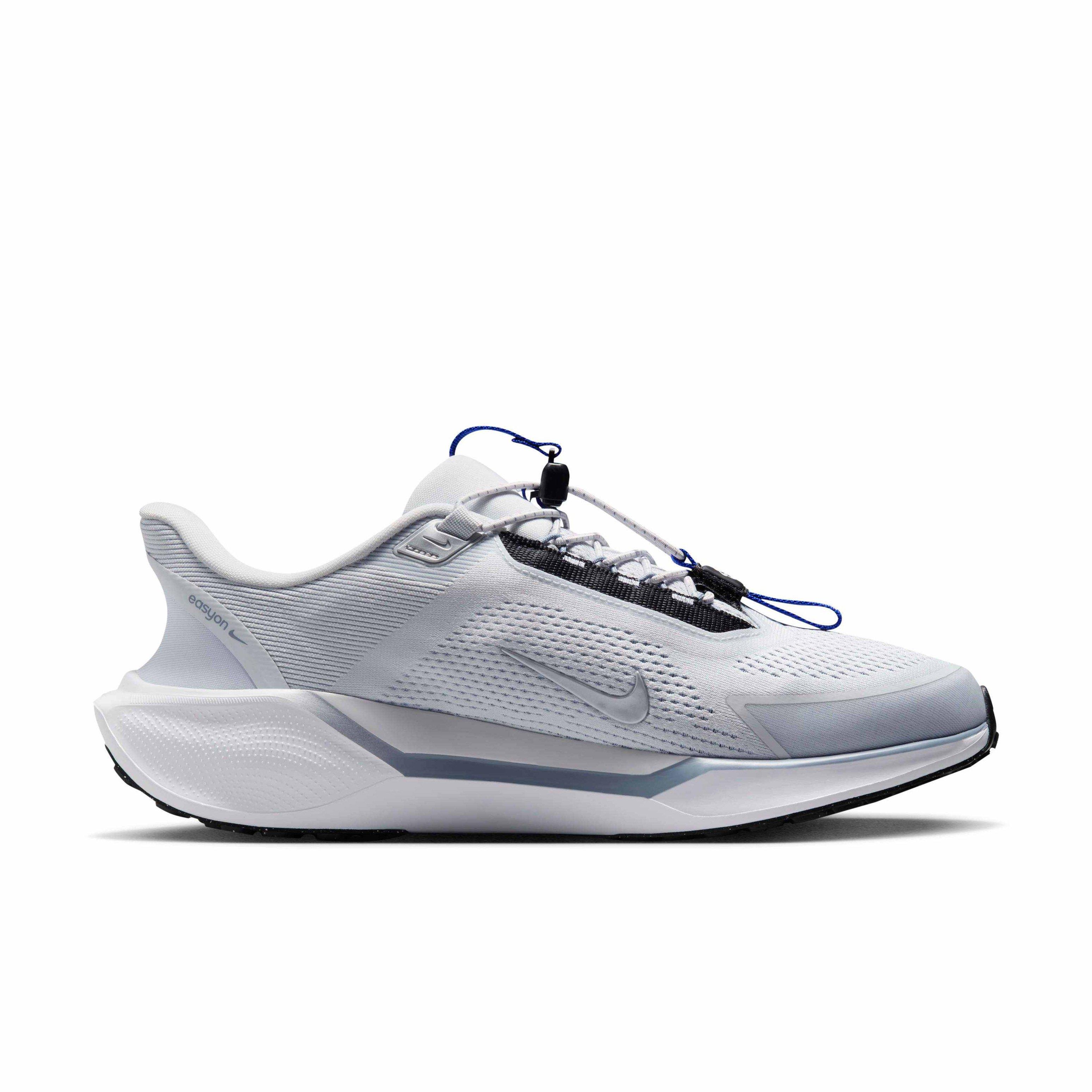 Nike Pegasus EasyOn "Pure Platinum/Ashen Slate/Racer Blue/Metallic Silver" Men's Running Shoe - PLATINUM/SLATE/BLUE/SILVER Thumbnail View 1