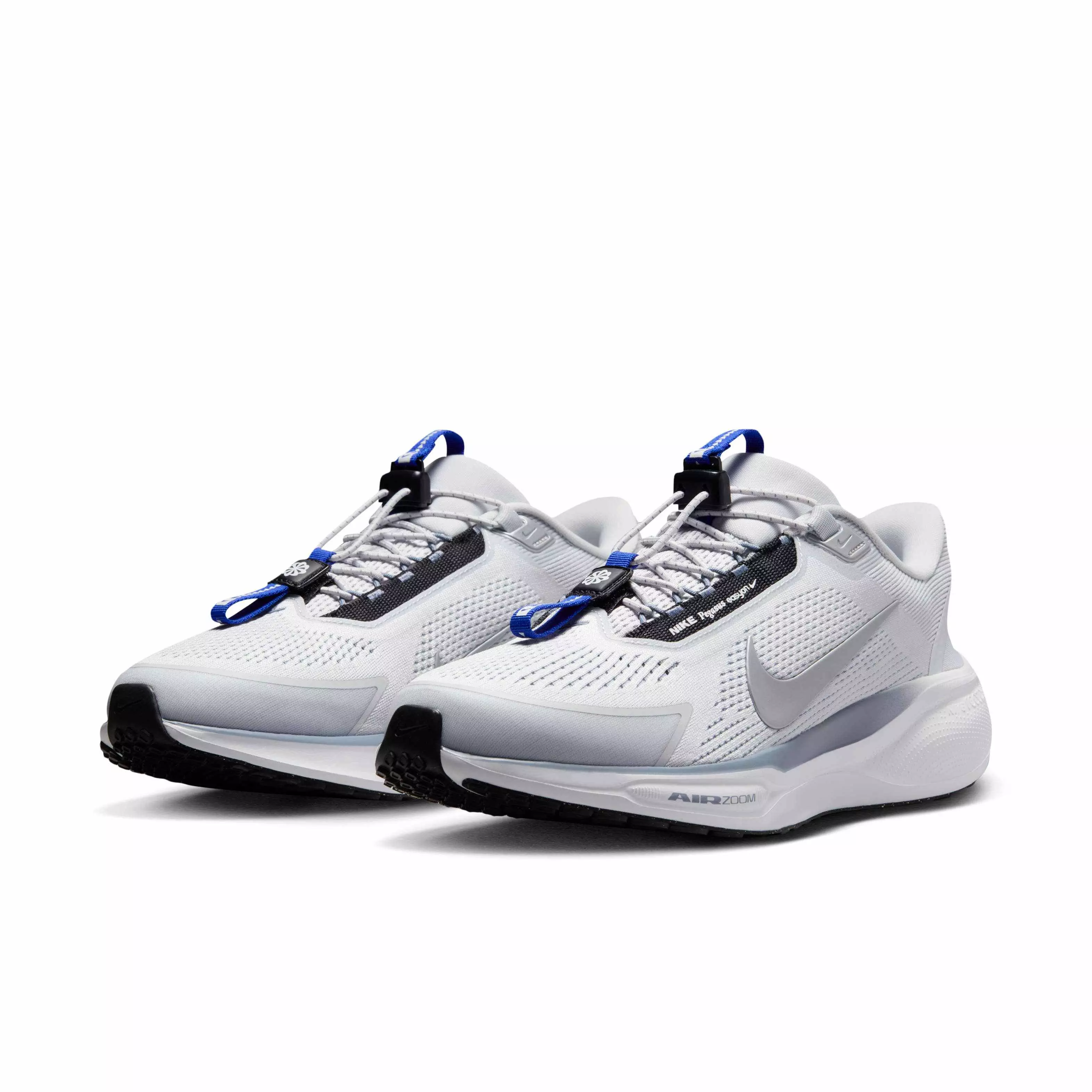 Nike Pegasus EasyOn "Pure Platinum/Ashen Slate/Racer Blue/Metallic Silver" Men's Running Shoe - PLATINUM/SLATE/BLUE/SILVER