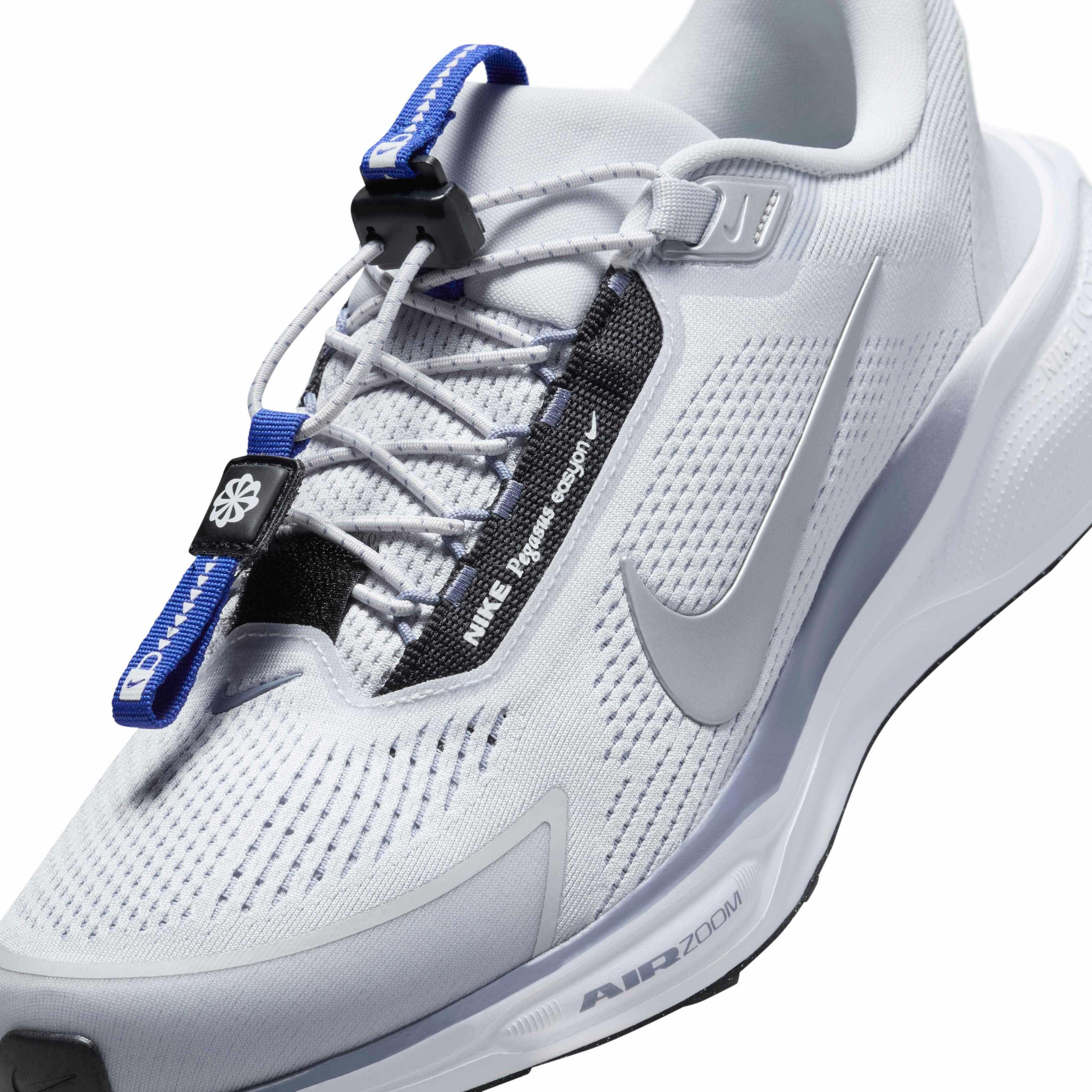 Nike Pegasus EasyOn "Pure Platinum/Ashen Slate/Racer Blue/Metallic Silver" Men's Running Shoe - PLATINUM/SLATE/BLUE/SILVER Thumbnail View 7