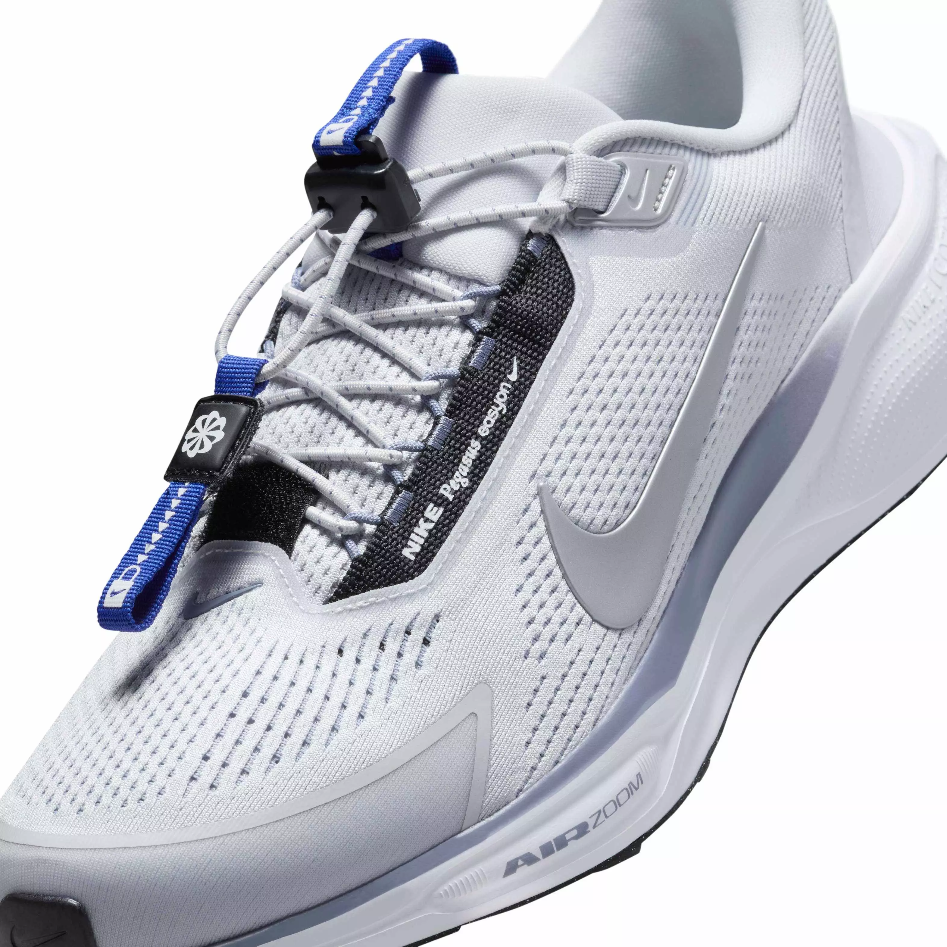 Nike Pegasus EasyOn "Pure Platinum/Ashen Slate/Racer Blue/Metallic Silver" Men's Running Shoe - PLATINUM/SLATE/BLUE/SILVER