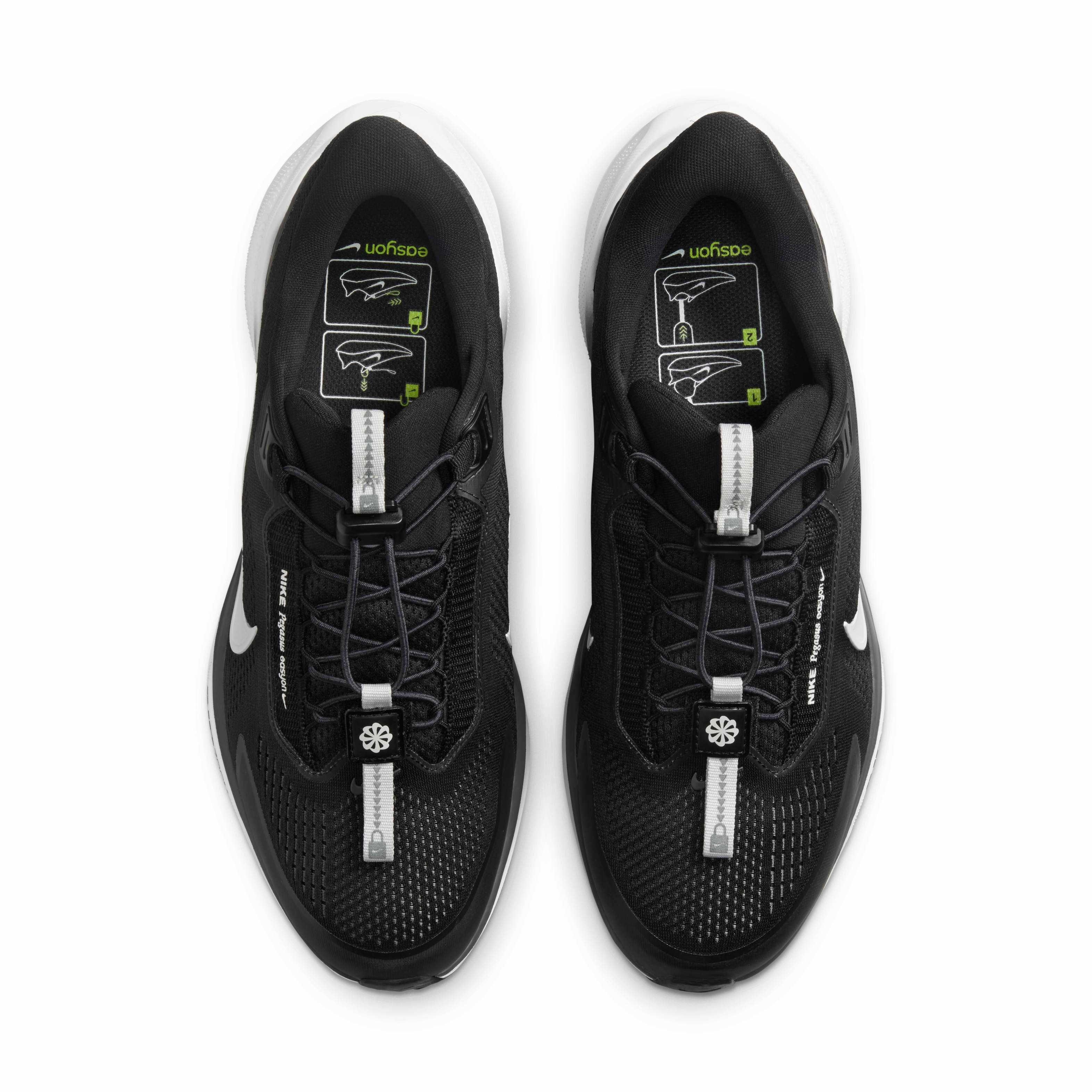 Nike Pegasus EasyOn "Black/Anthracite/Photon Dust/White" Men's Running Shoe - BLACK/ANTHRACITE/DUST/WHITE Thumbnail View 4