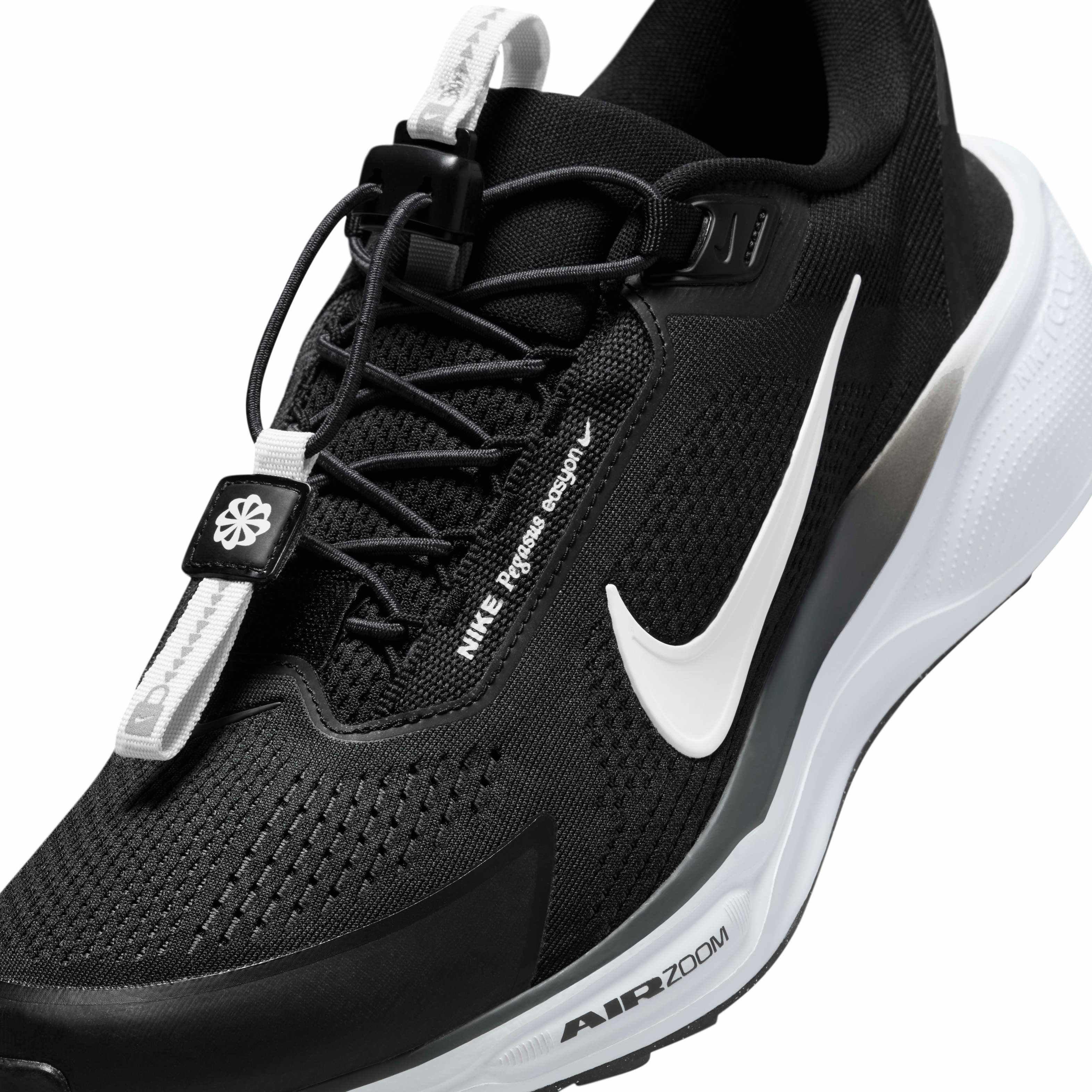 Nike Pegasus EasyOn "Black/Anthracite/Photon Dust/White" Men's Running Shoe - BLACK/ANTHRACITE/DUST/WHITE Thumbnail View 7