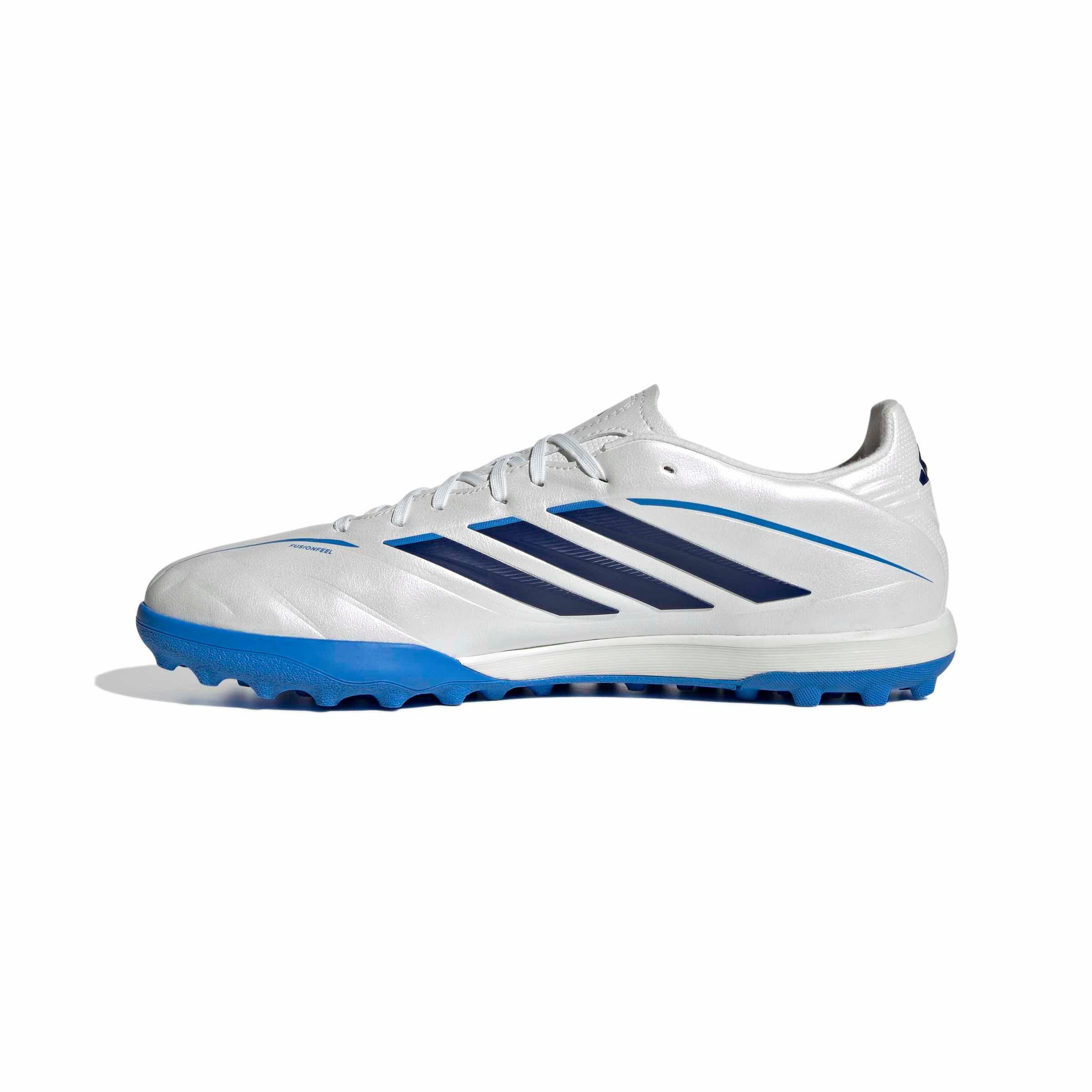 adidas Copa Pure IV League Turf "Zero Metallic/Dark Blue/Lucid Ray Blue" Men's Soccer Shoe - ZERO/DK BLUE/BLUE