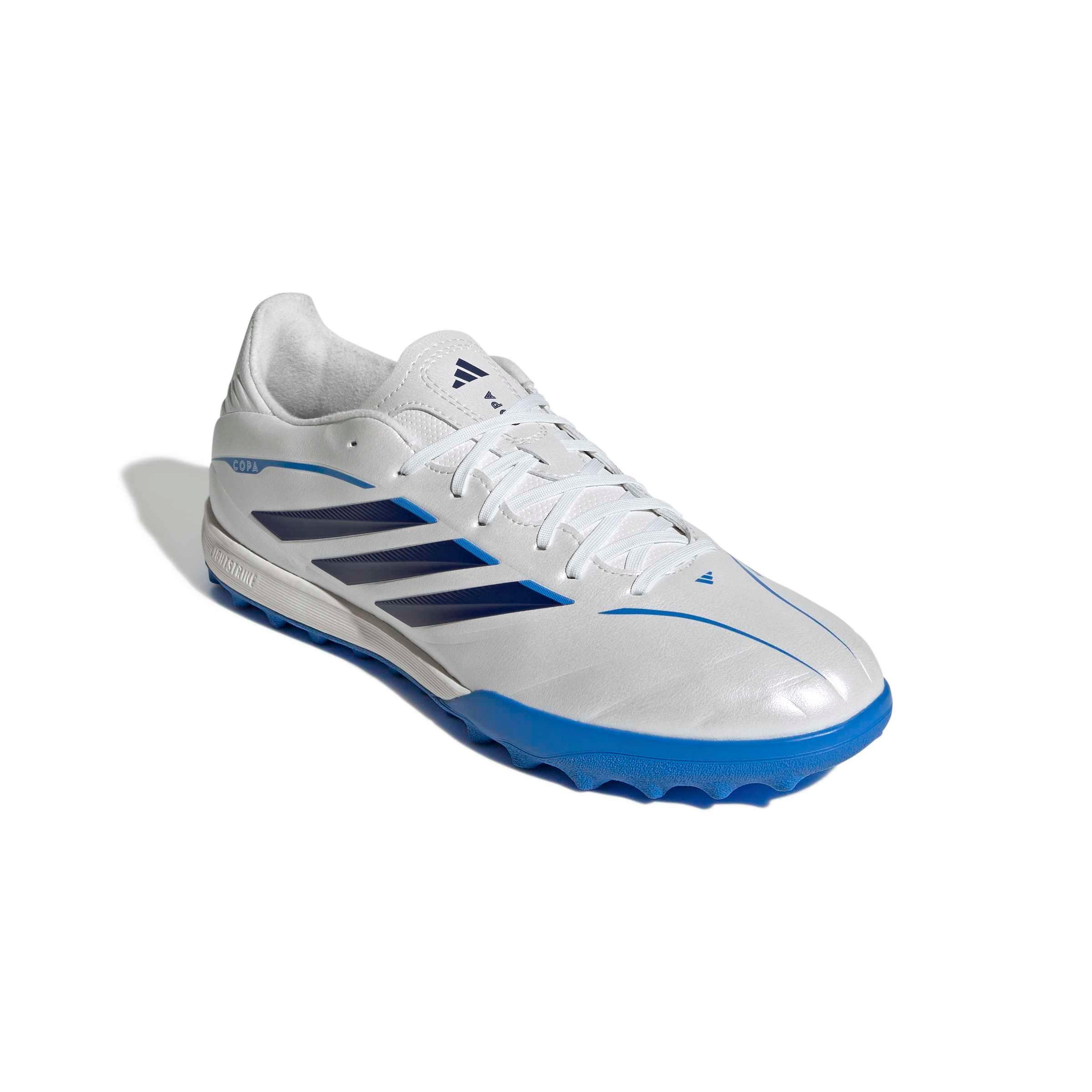 adidas Copa Pure IV League Turf "Zero Metallic/Dark Blue/Lucid Ray Blue" Men's Soccer Shoe - ZERO/DK BLUE/BLUE