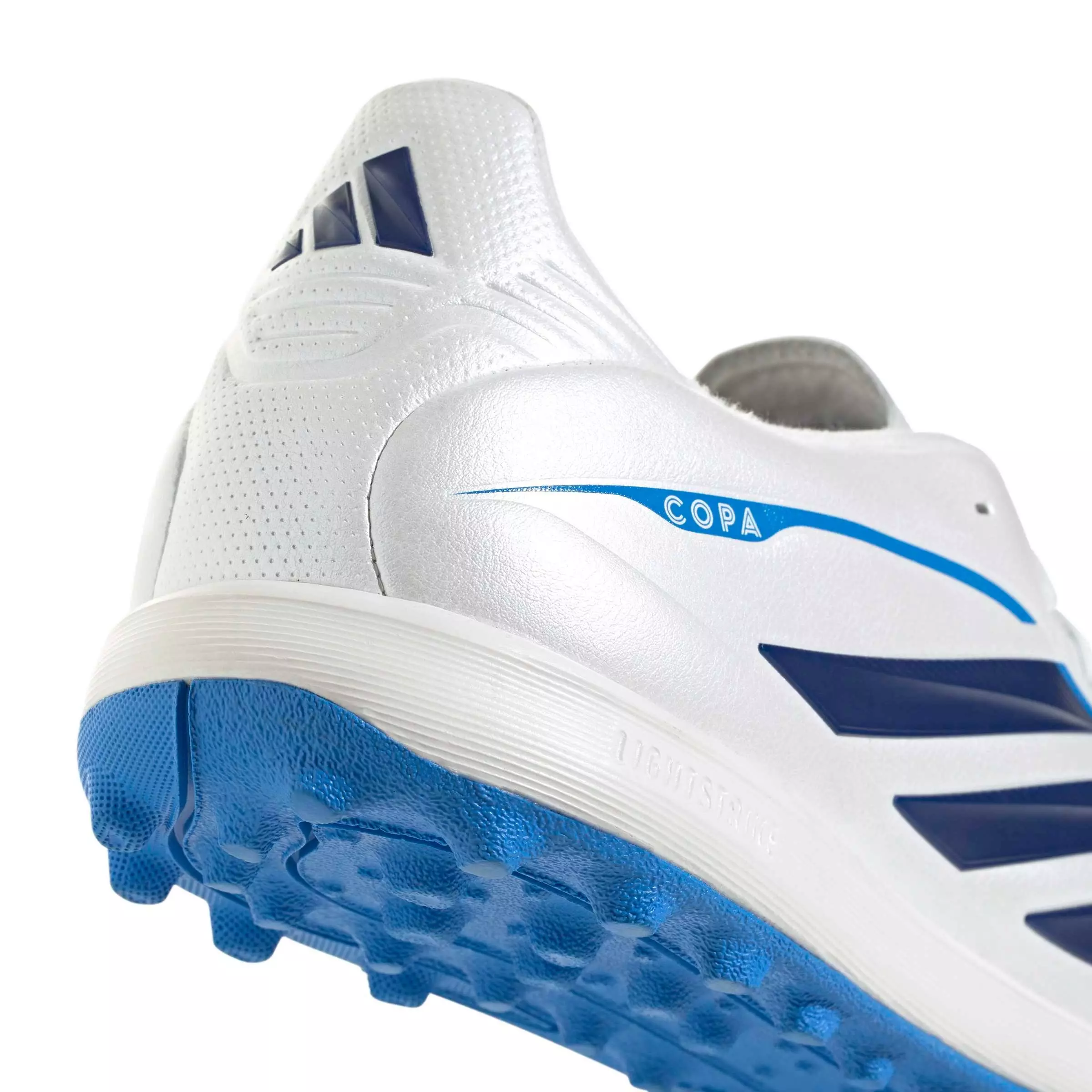 adidas Copa Pure IV League Turf "Zero Metallic/Dark Blue/Lucid Ray Blue" Men's Soccer Shoe - ZERO/DK BLUE/BLUE