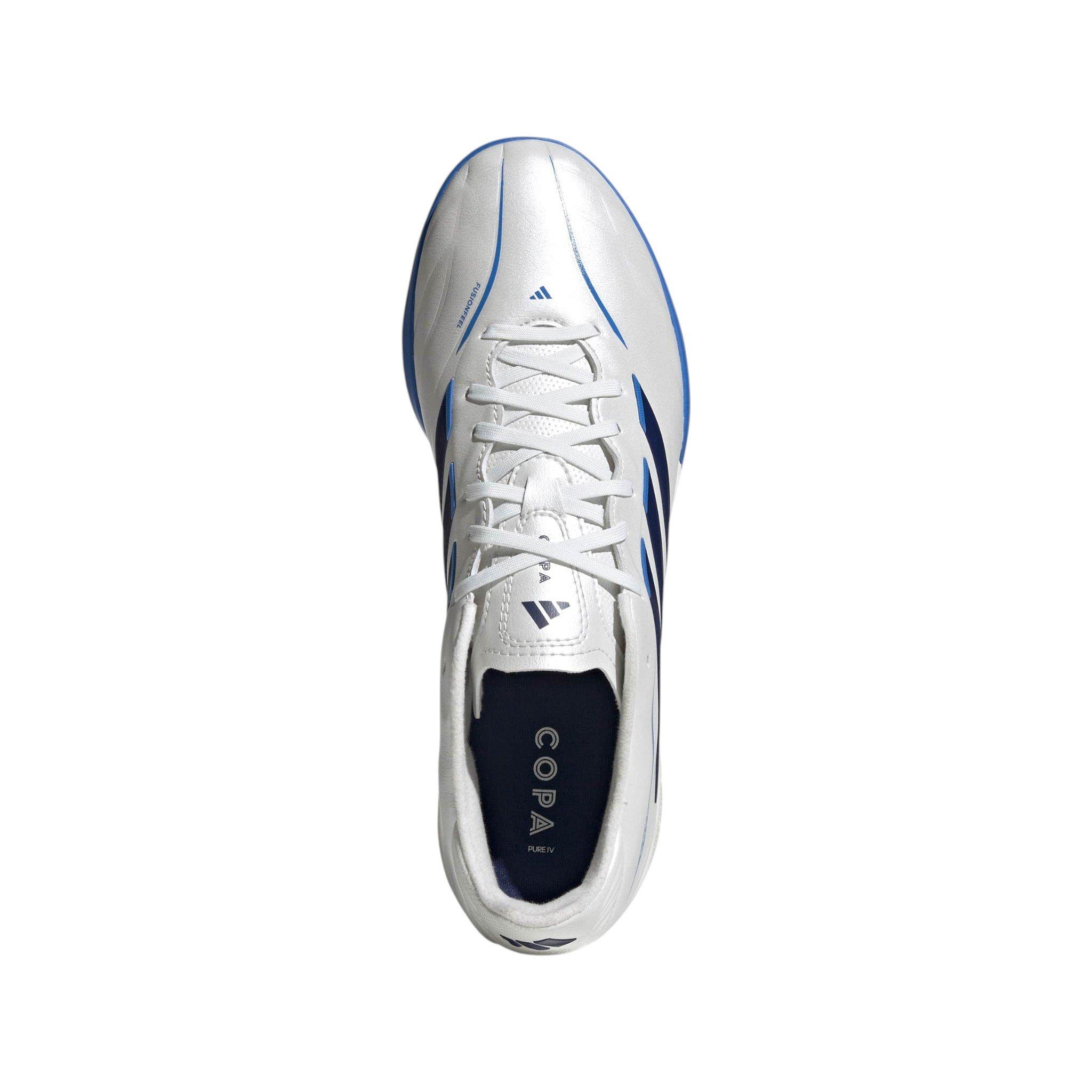 adidas Copa Pure IV League Turf "Zero Metallic/Dark Blue/Lucid Ray Blue" Men's Soccer Shoe - ZERO/DK BLUE/BLUE