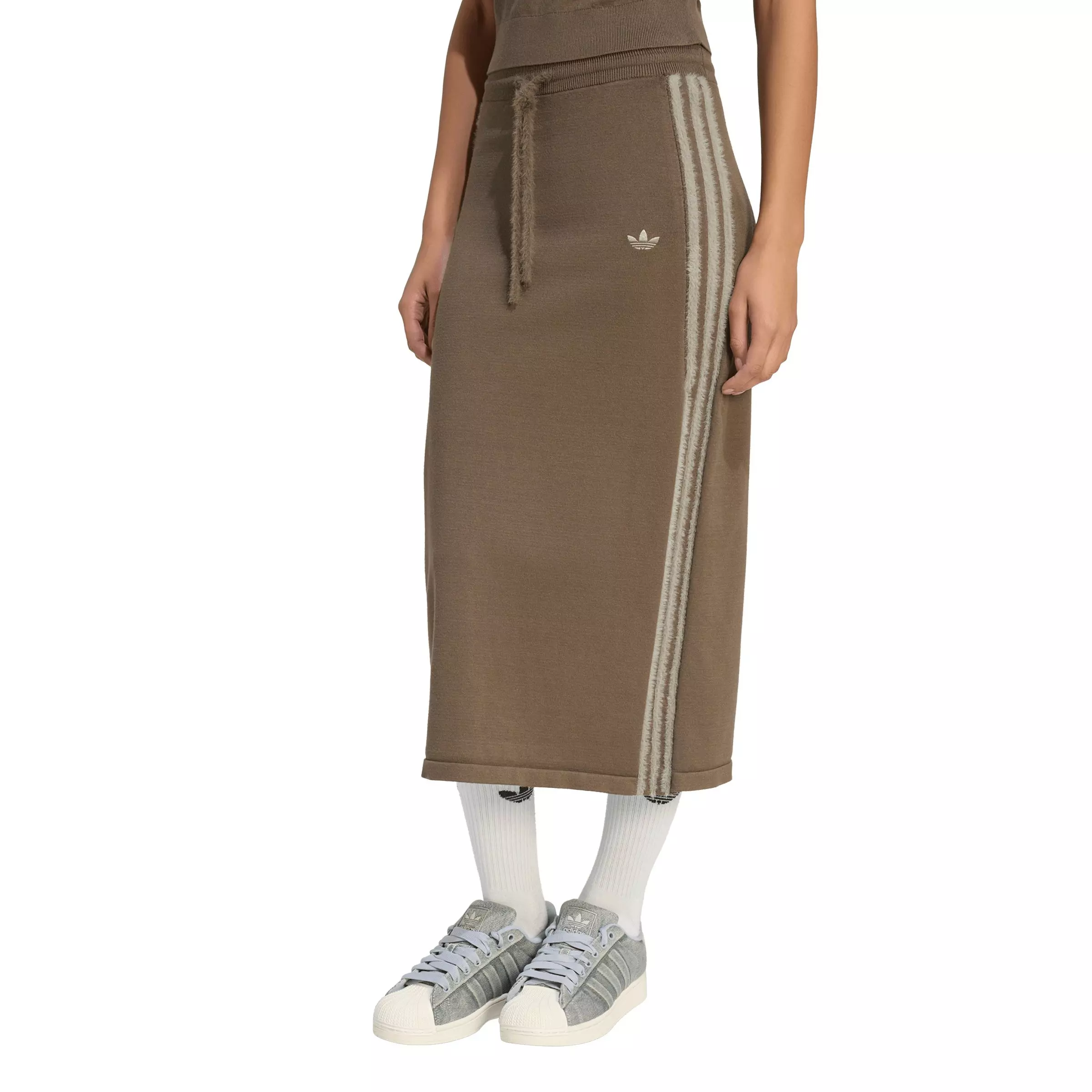 adidas Originals Women's Knitted Skirt - Brown - BROWN