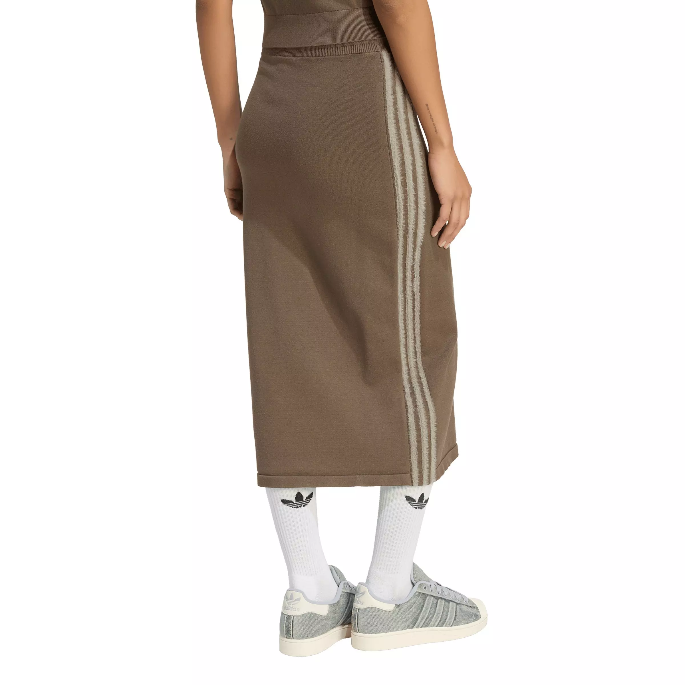 adidas Originals Women's Knitted Skirt - Brown - BROWN