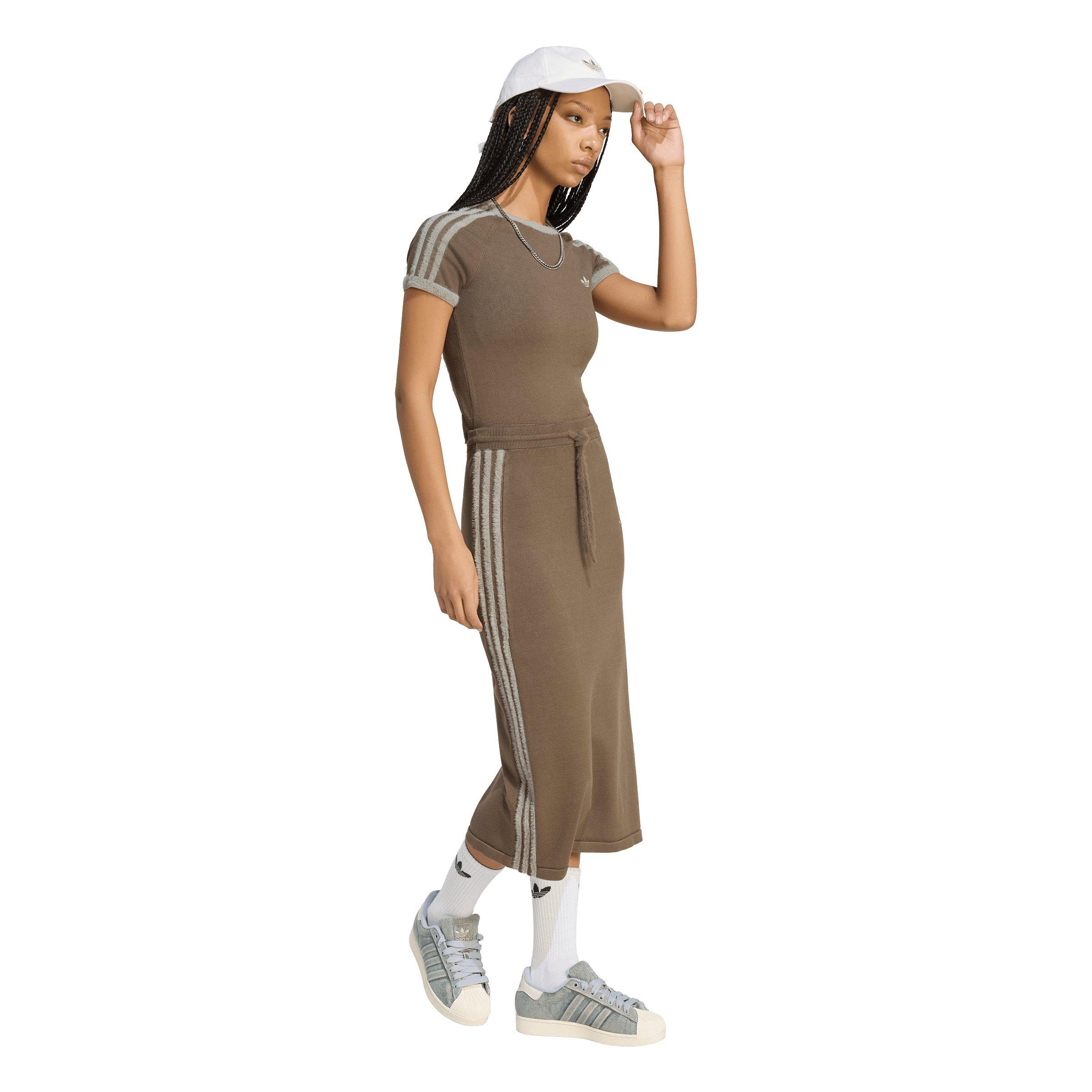 adidas Originals Women's Knitted Skirt - Brown - BROWN