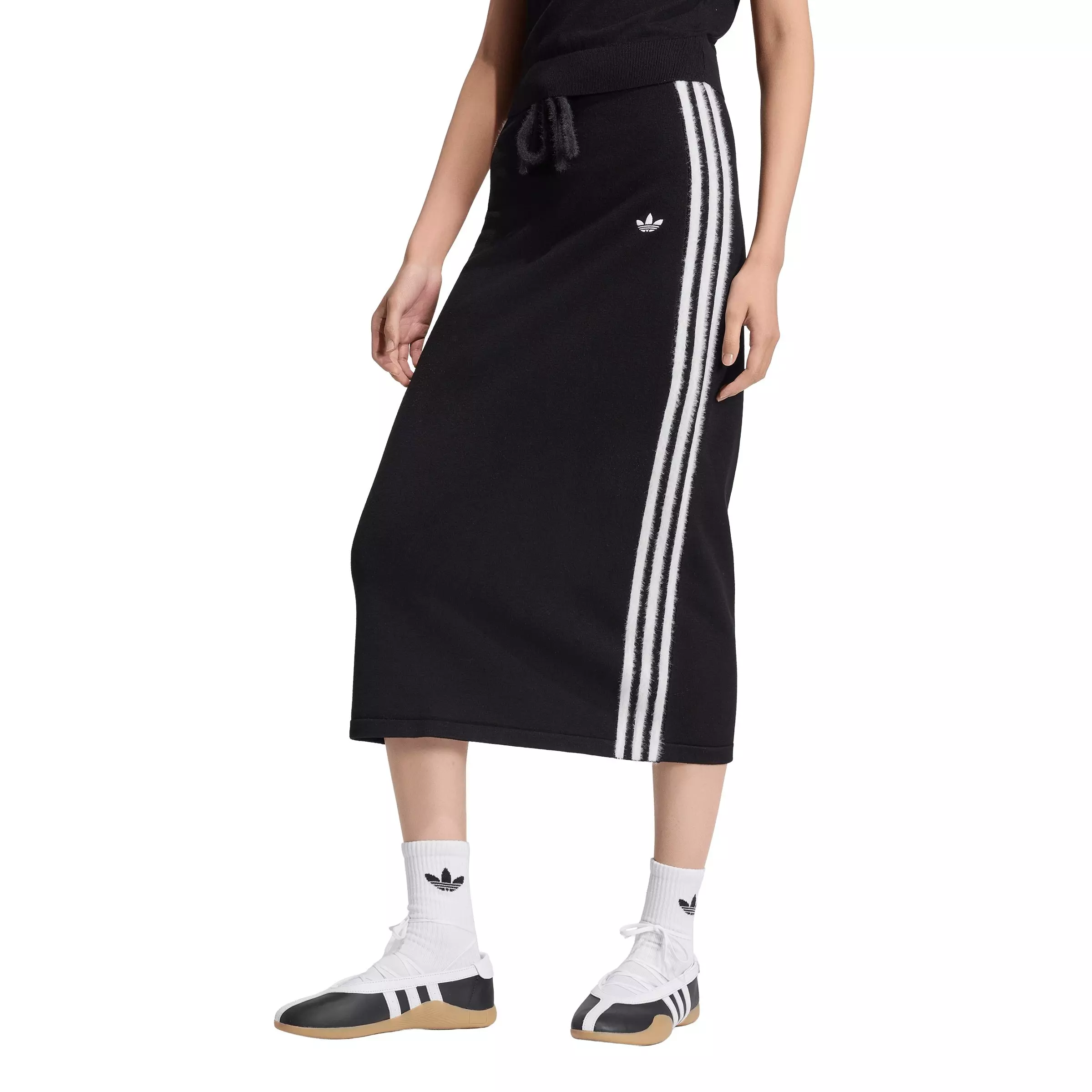 adidas Originals Women's Knitted Skirt - Black/White - BLACK/WHITE