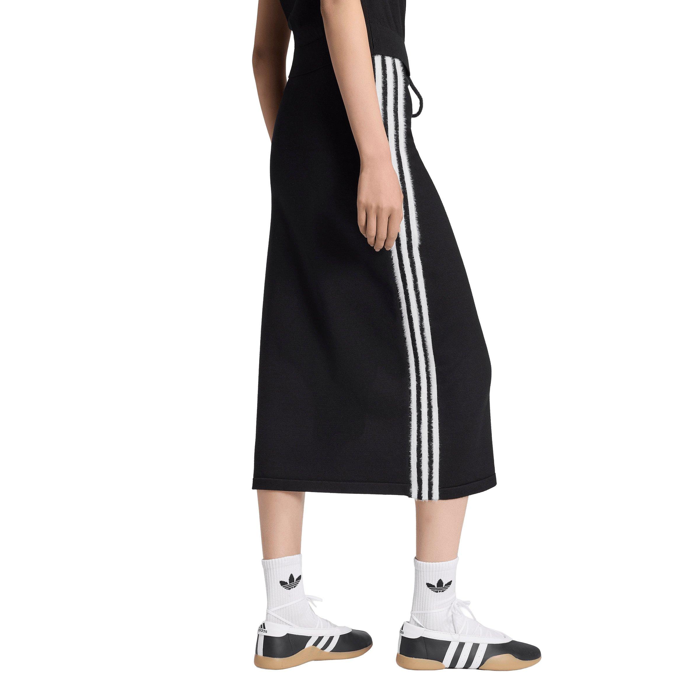 adidas Originals Women's Knitted Skirt - Black/White - BLACK/WHITE