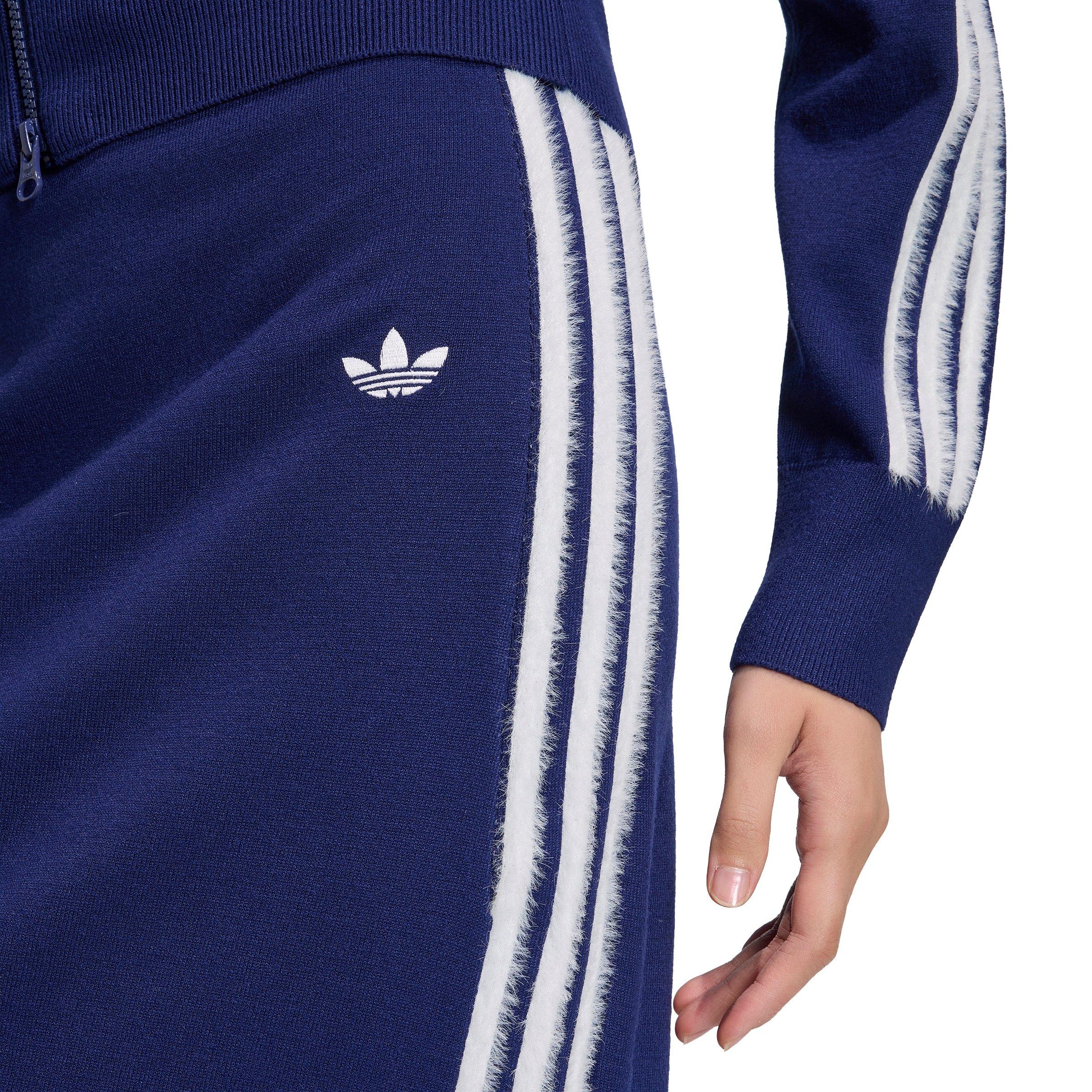 adidas Originals Women's Knitted Skirt - Blue/White - BLUE/WHITE