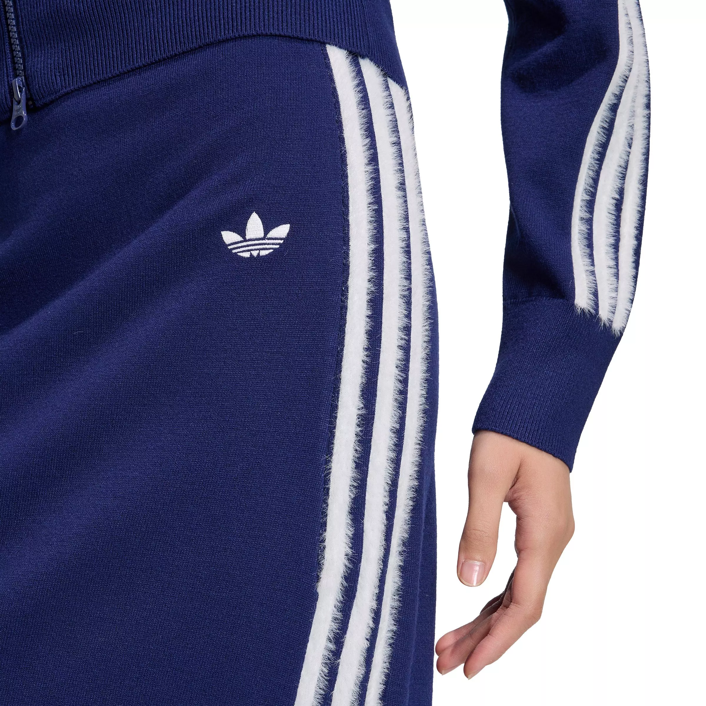 adidas Originals Women's Knitted Skirt - Blue/White - BLUE/WHITE