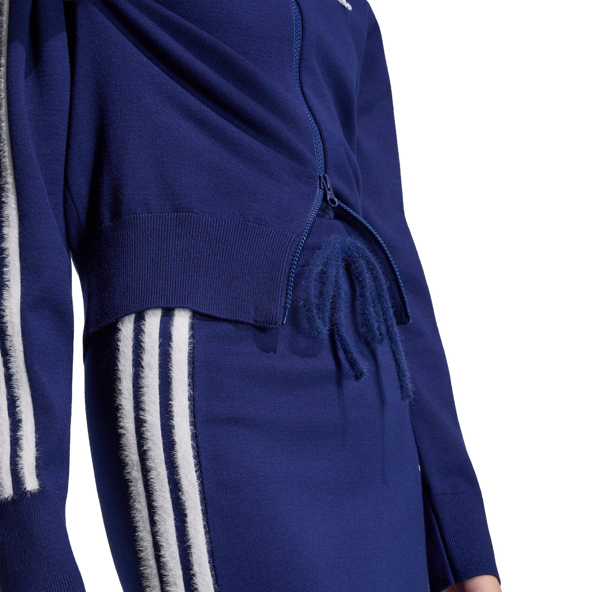 adidas Originals Women's Knitted Skirt - Blue/White - BLUE/WHITE