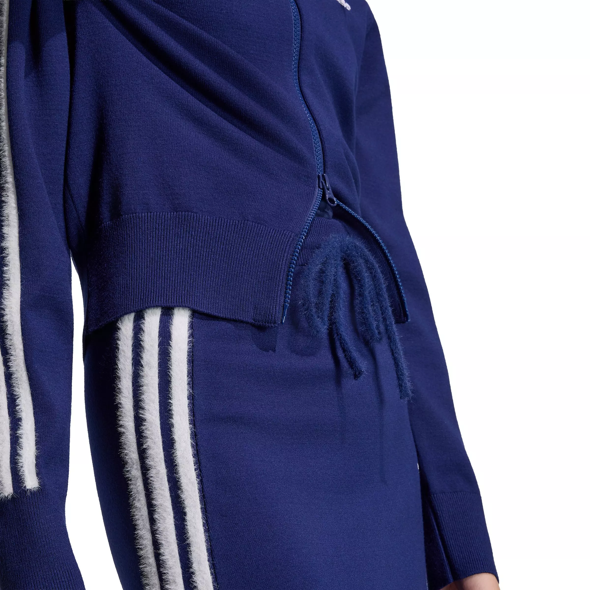 adidas Originals Women's Knitted Skirt - Blue/White - BLUE/WHITE