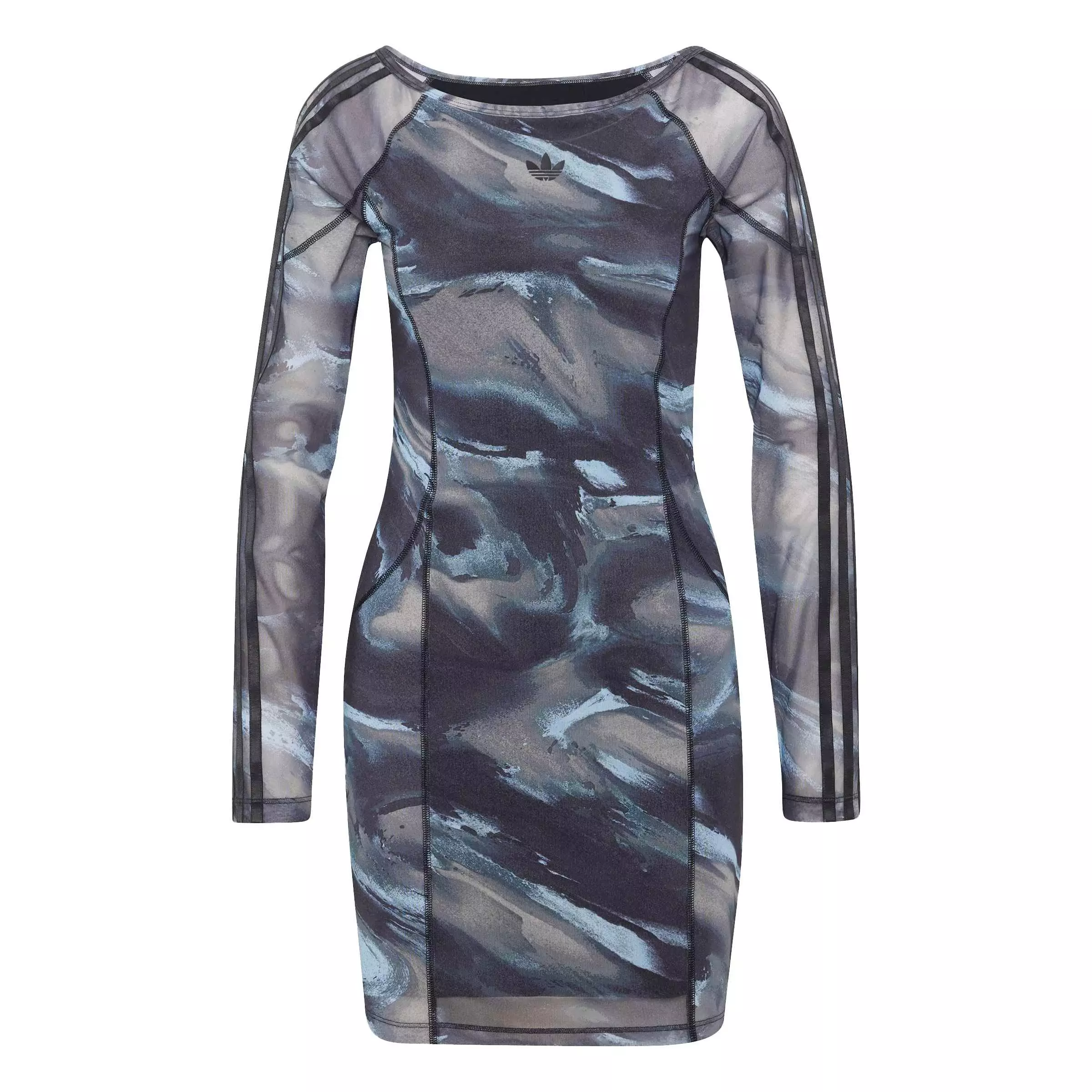 adidas Originals Women's Graphic Mini Dress - Green/Brown - GREEN/BROWN