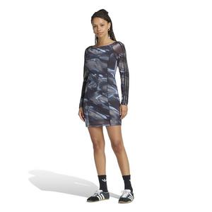 adidas Originals Women's Graphic Mini Dress - Green/Brown - GREEN/BROWN