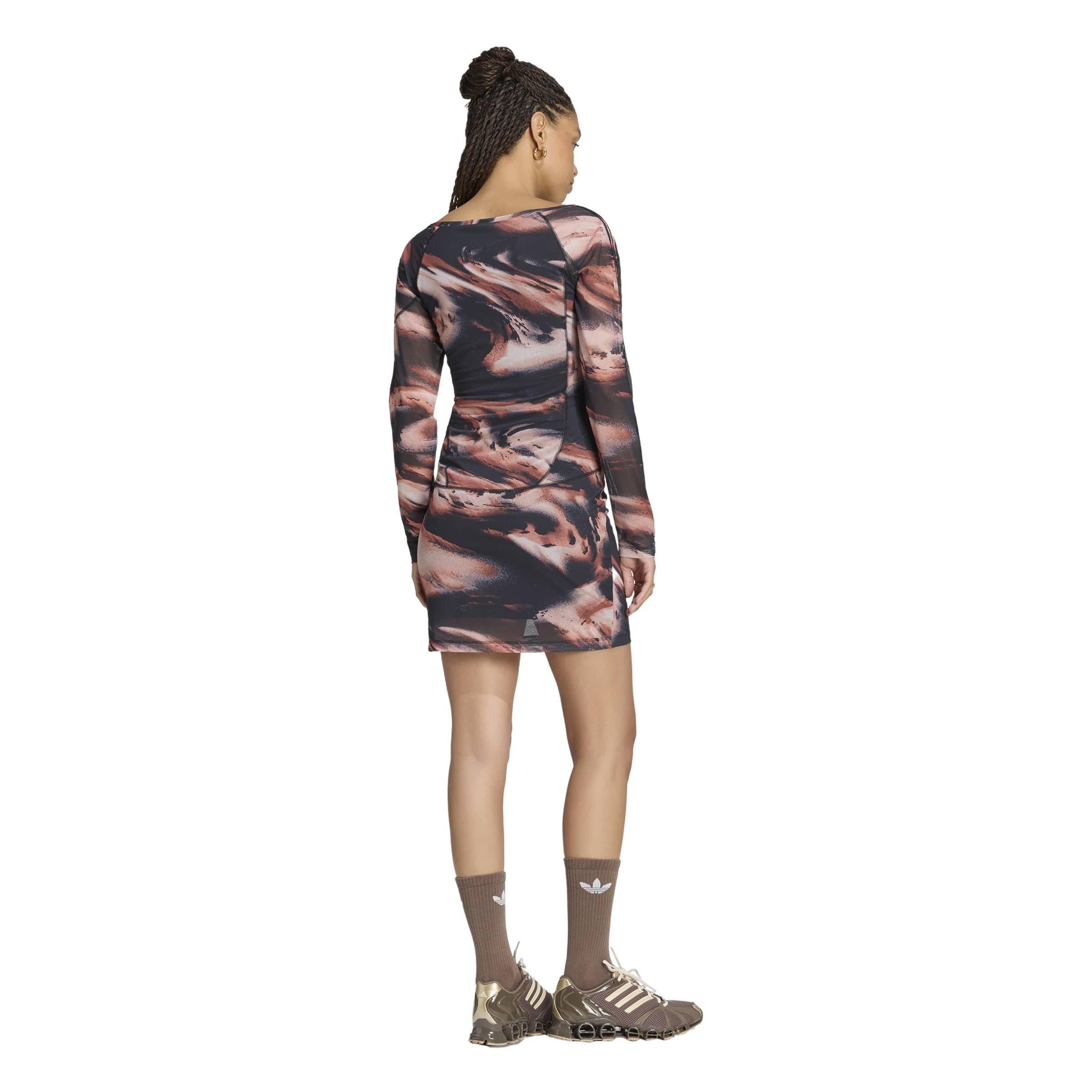 adidas Originals Women's All Over Print Graphic Mini Dress - Red/Blue - RED/BLUE