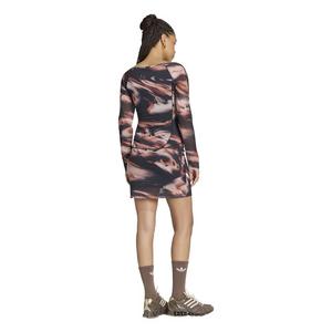 adidas Originals Women's All Over Print Graphic Mini Dress - Red/Blue - RED/BLUE