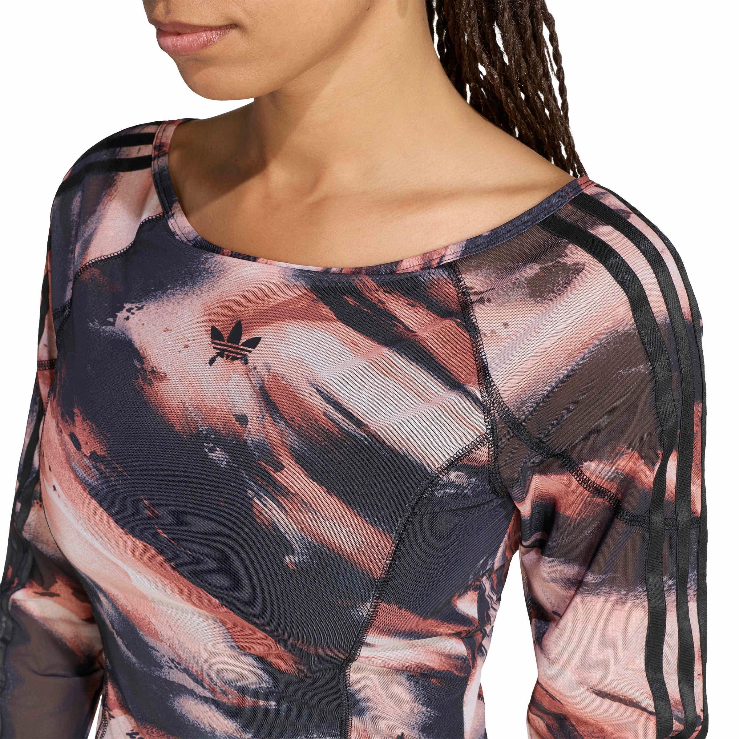 adidas Originals Women's All Over Print Graphic Mini Dress - Red/Blue - RED/BLUE