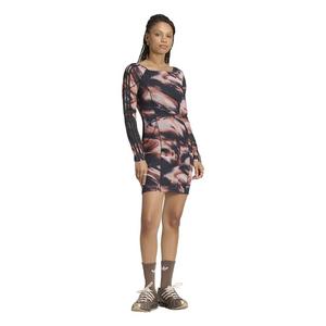 adidas Originals Women's All Over Print Graphic Mini Dress - Red/Blue - RED/BLUE