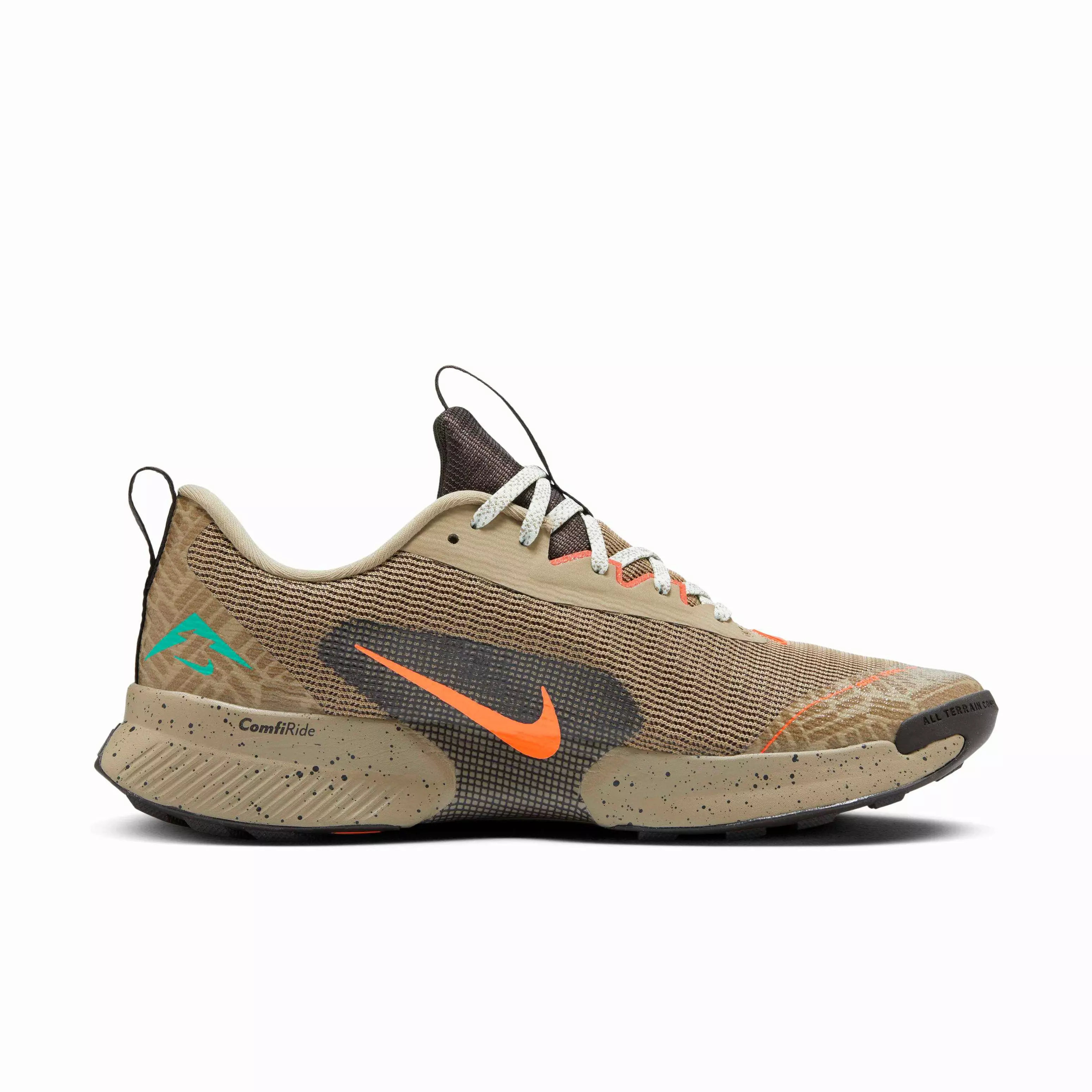 Nike Juniper Trail 3 "Khaki/Velvet Brown/Vintage Coral/Hyper Crimson" Men's Trail Running Shoe - KHAKI/BROWN/CORAL/CRIMSON