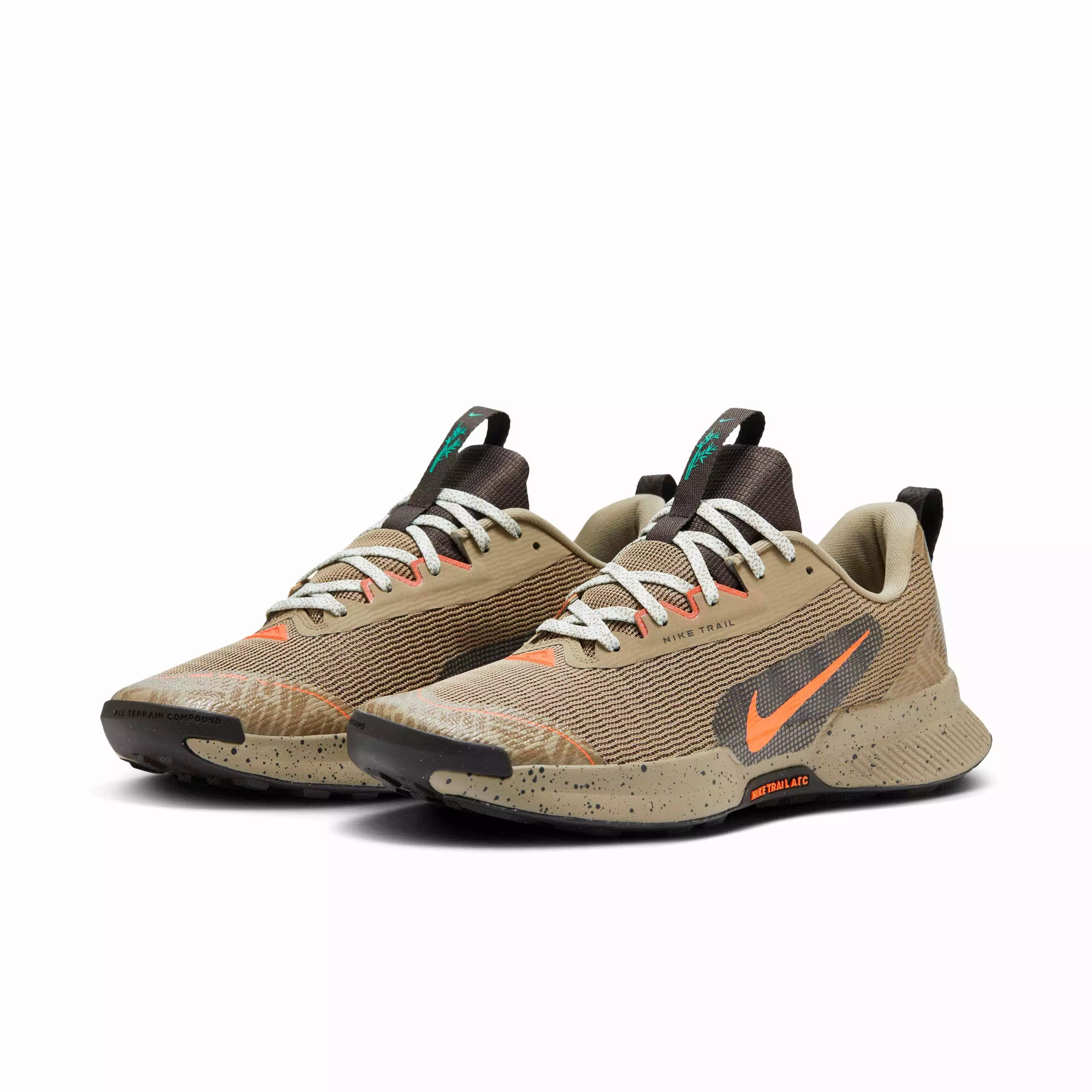 Nike Juniper Trail 3 "Khaki/Velvet Brown/Vintage Coral/Hyper Crimson" Men's Trail Running Shoe - KHAKI/BROWN/CORAL/CRIMSON