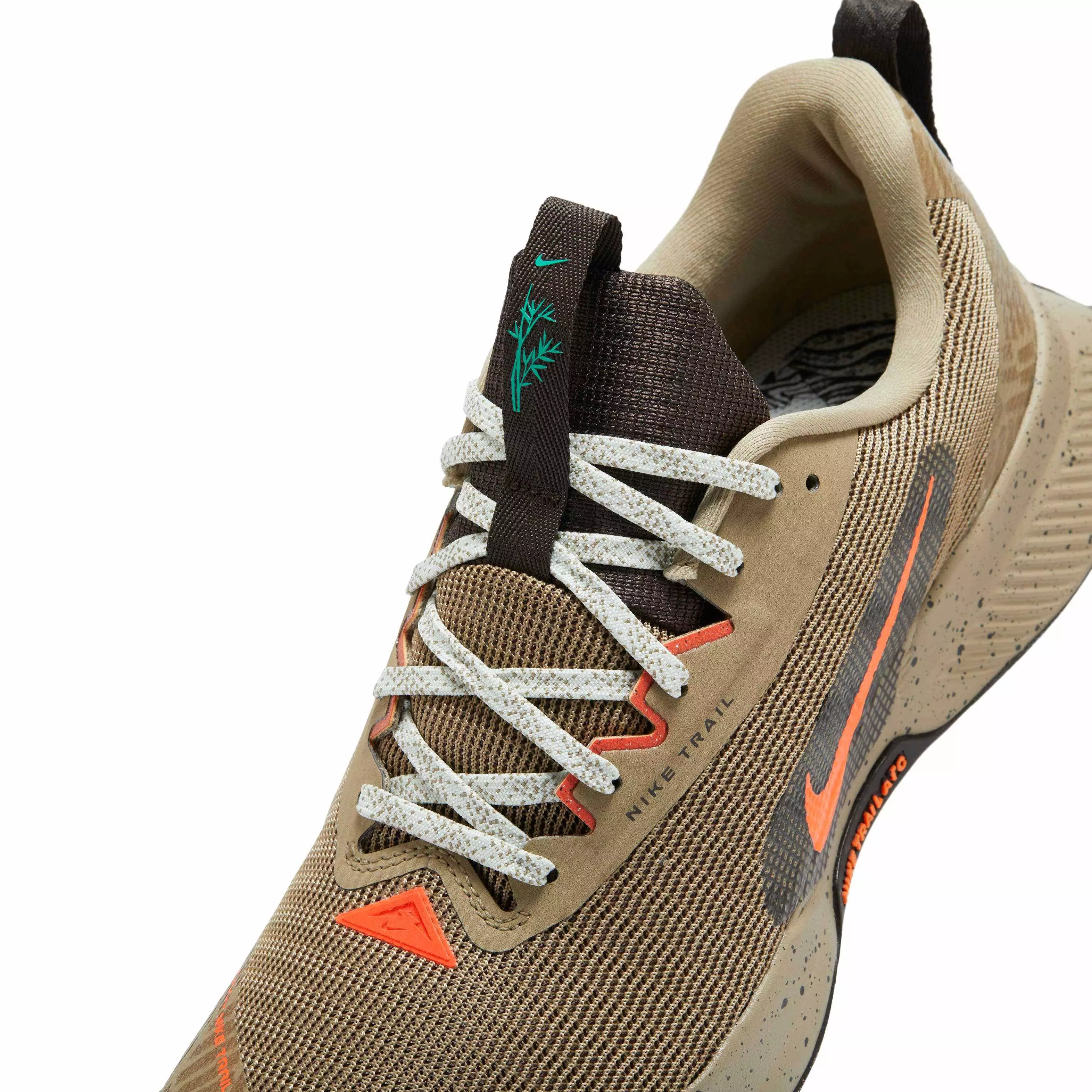 Nike Juniper Trail 3 "Khaki/Velvet Brown/Vintage Coral/Hyper Crimson" Men's Trail Running Shoe - KHAKI/BROWN/CORAL/CRIMSON