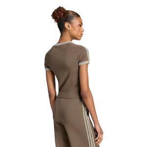 adidas Originals Women's adicolor Knit T-Shirt - Brown - BROWN
