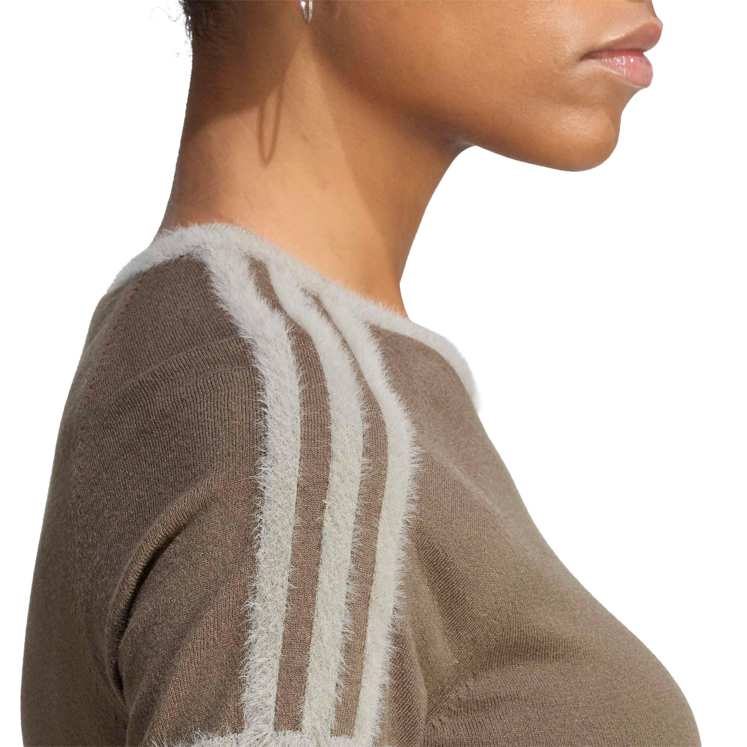 adidas Originals Women's adicolor Knit T-Shirt - Brown - BROWN