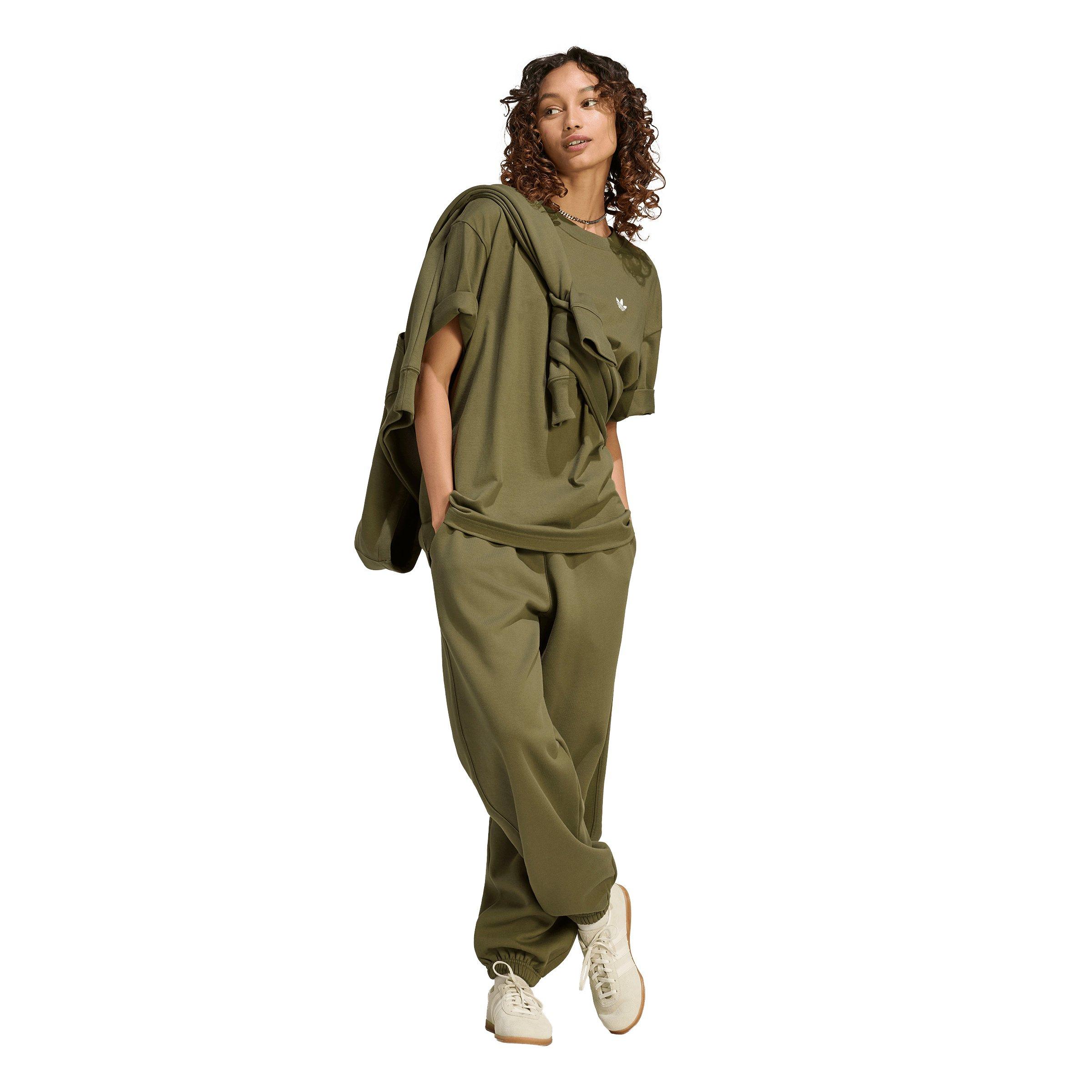 adidas Originals Women's Essentials Boyfriend T-Shirt - Olive - OLIVE Thumbnail View 5