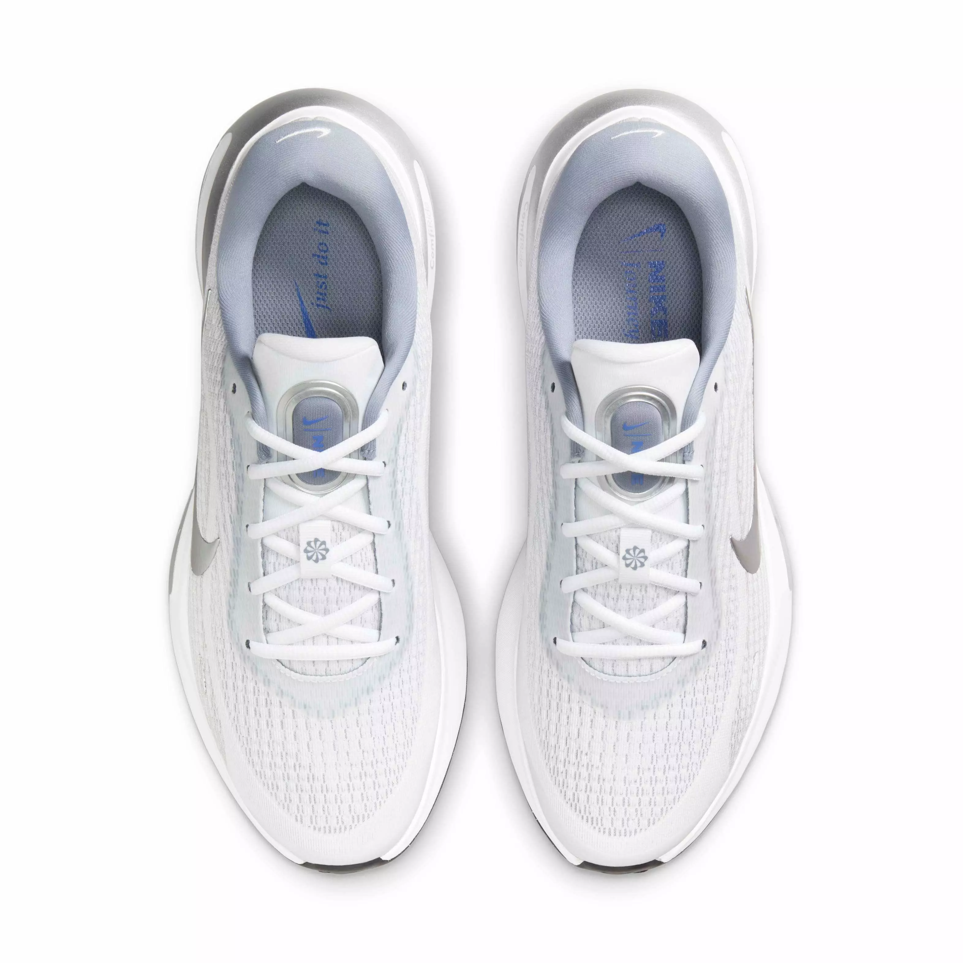 Nike Journey Run "White/Black/Ashen Slate/Metallic Silver" Men's Running Shoe - WHITE/BLACK/SLATE/SILVER